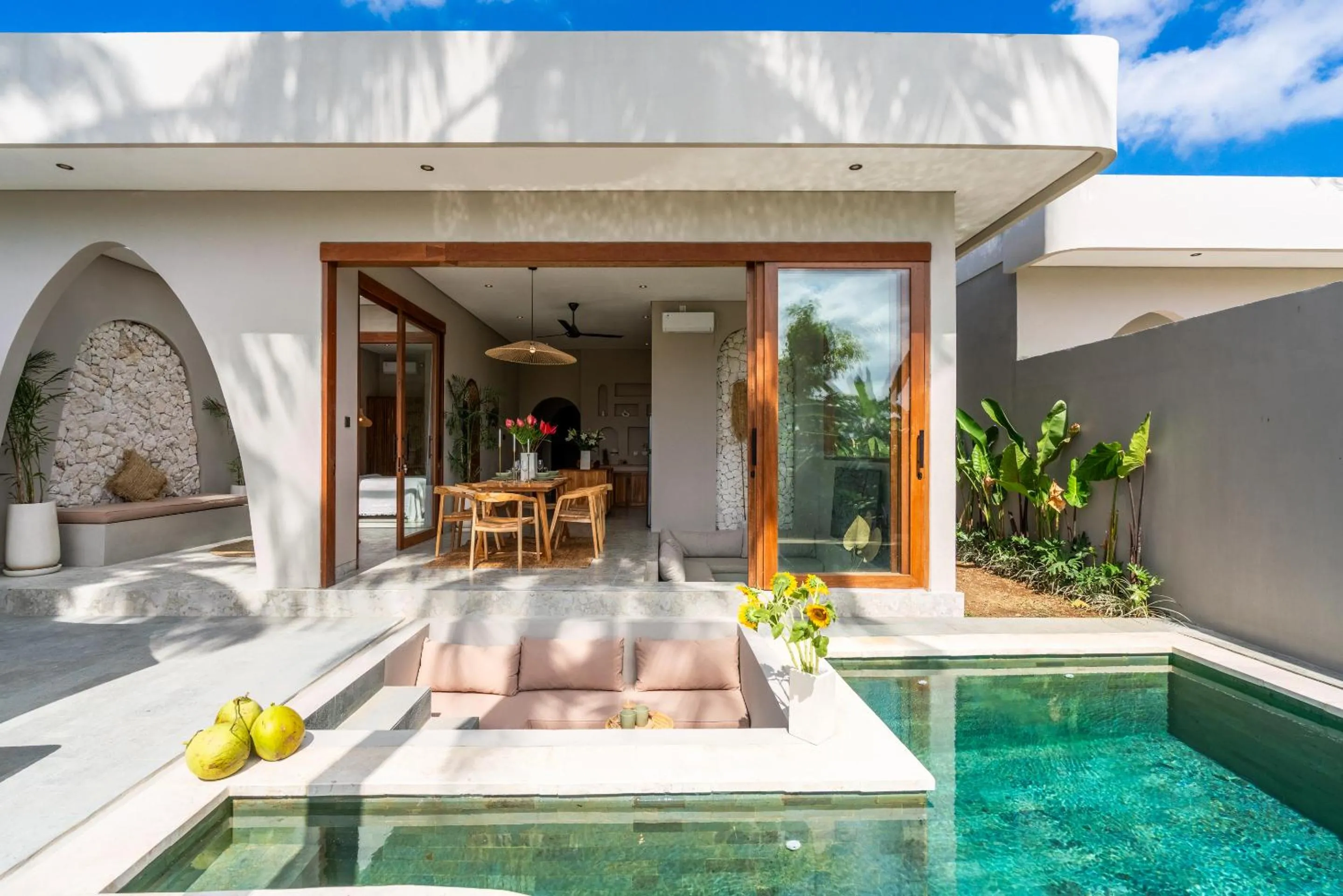 Seating area in Villa Bayu by Alfred in Bali