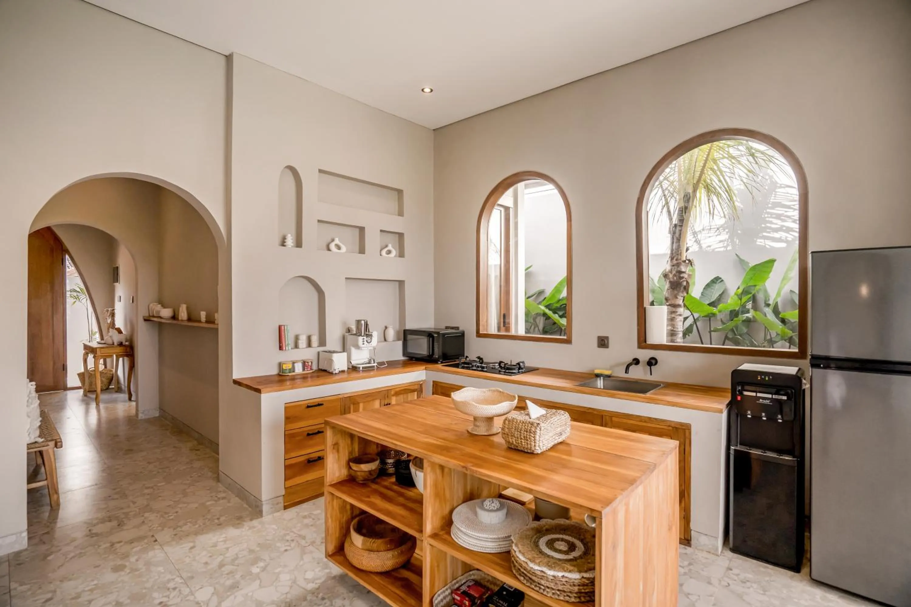 Kitchen or kitchenette in Villa Bayu by Alfred in Bali