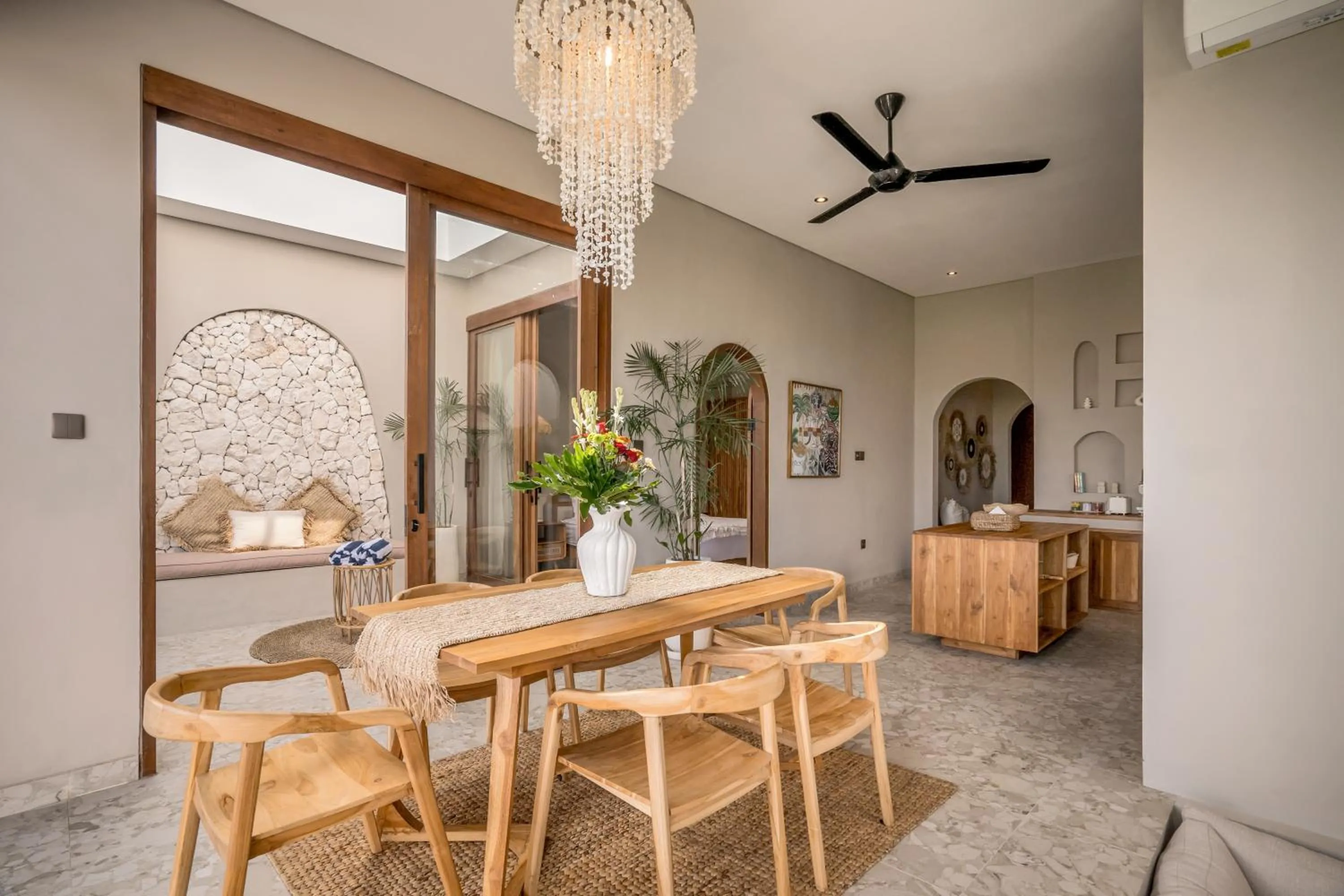 Seating area in Villa Bayu by Alfred in Bali