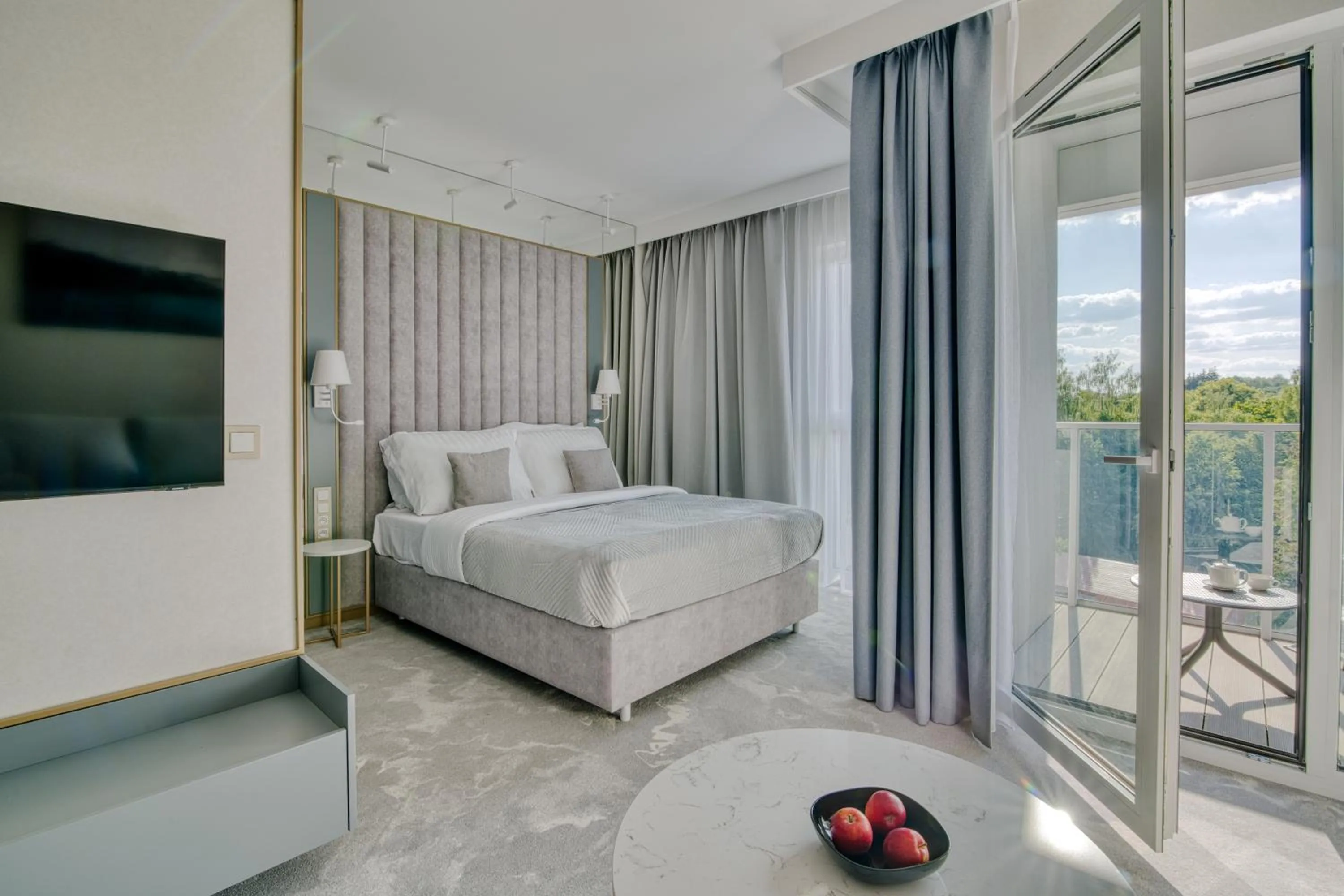 Bed in Apartamenty Premium N11 Mikołajki - Destigo Hotels