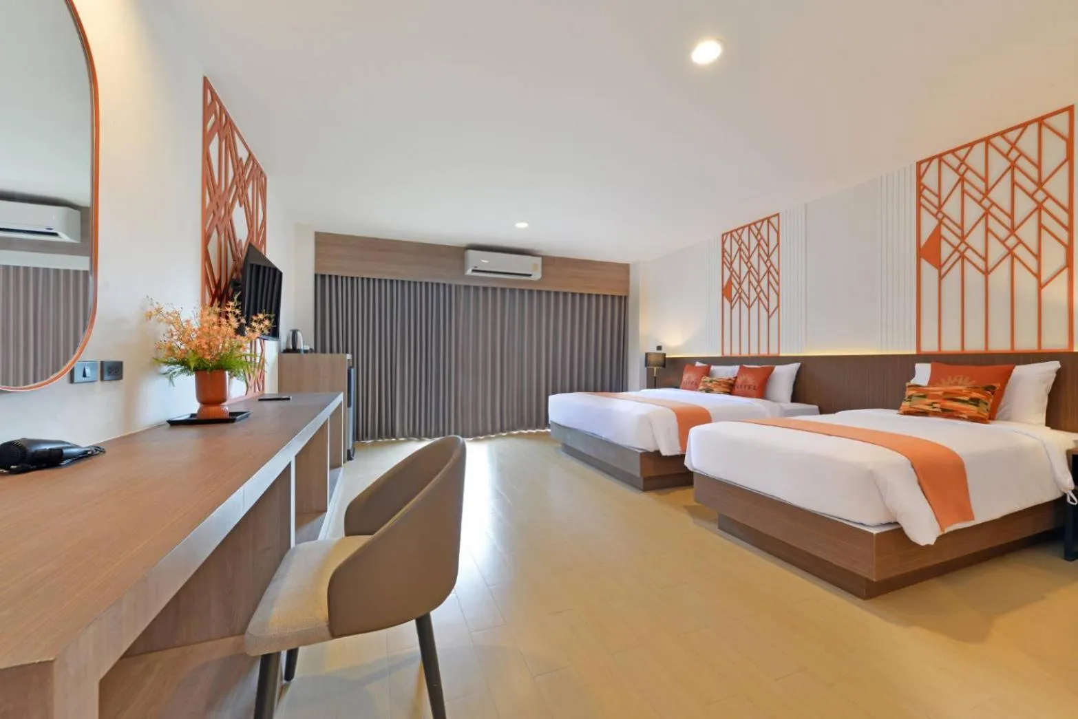 Bed in Kastel Pattaya Hotel
