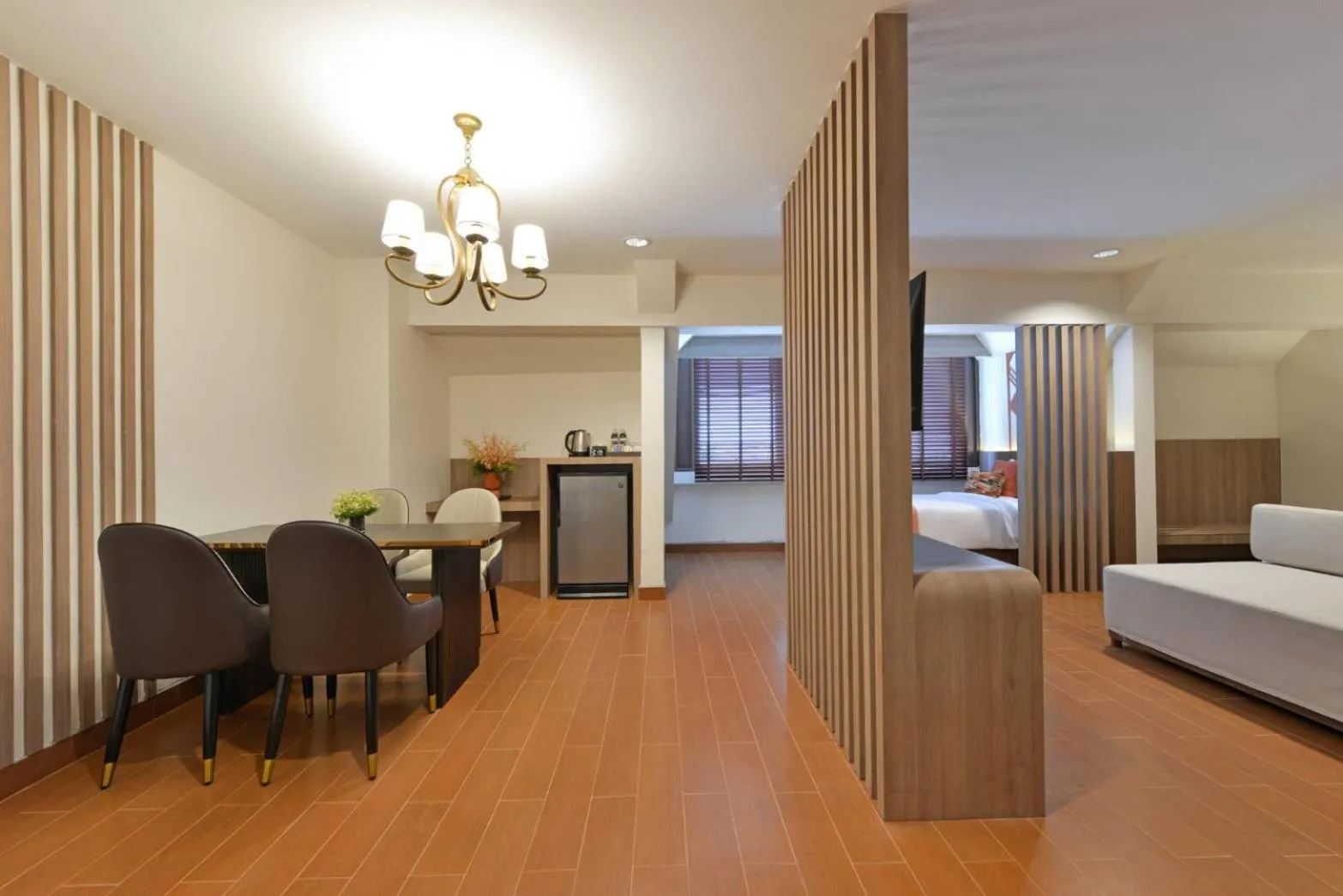 Seating area, Bed in Kastel Pattaya Hotel