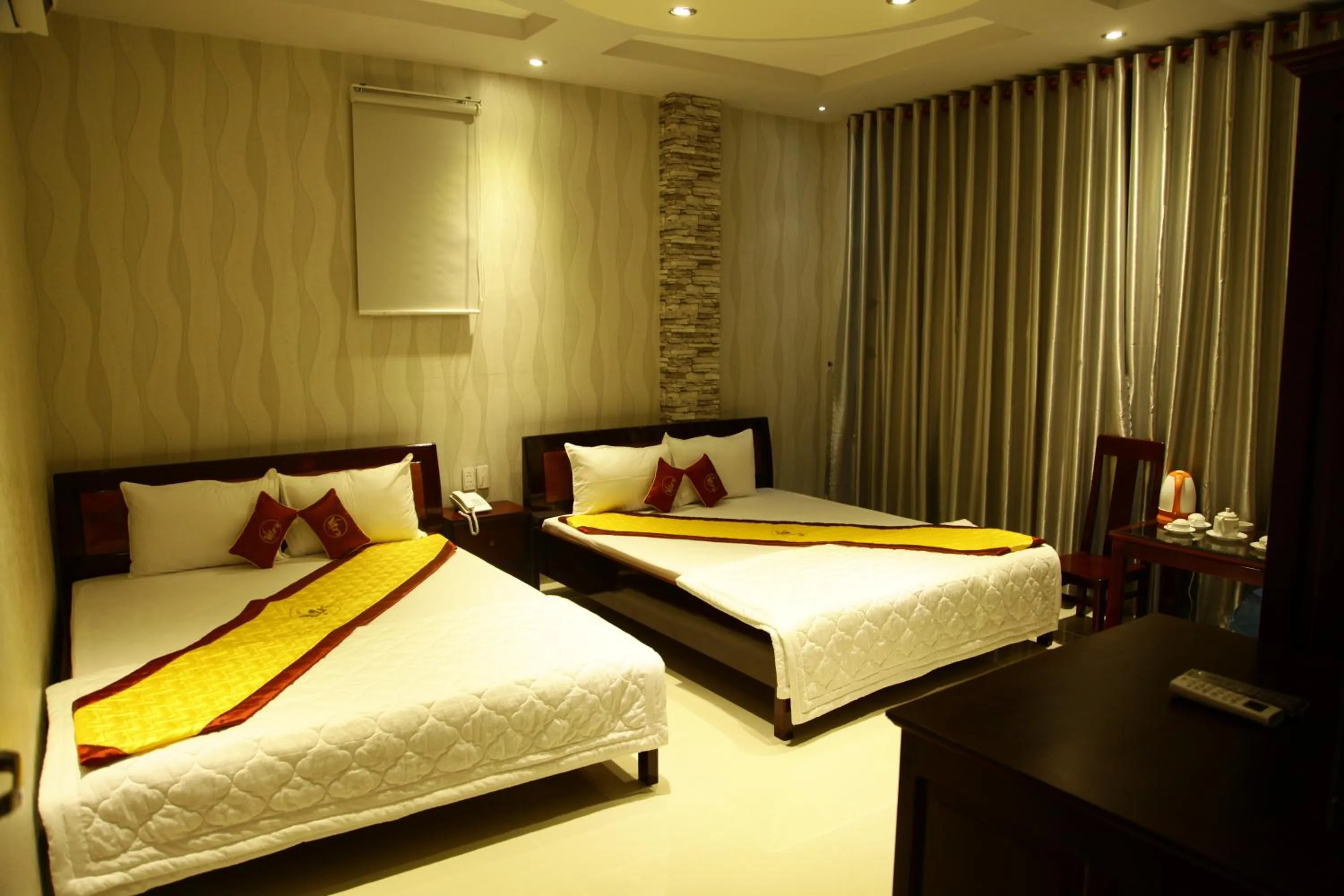 Bed in Minh Kieu Hotel
