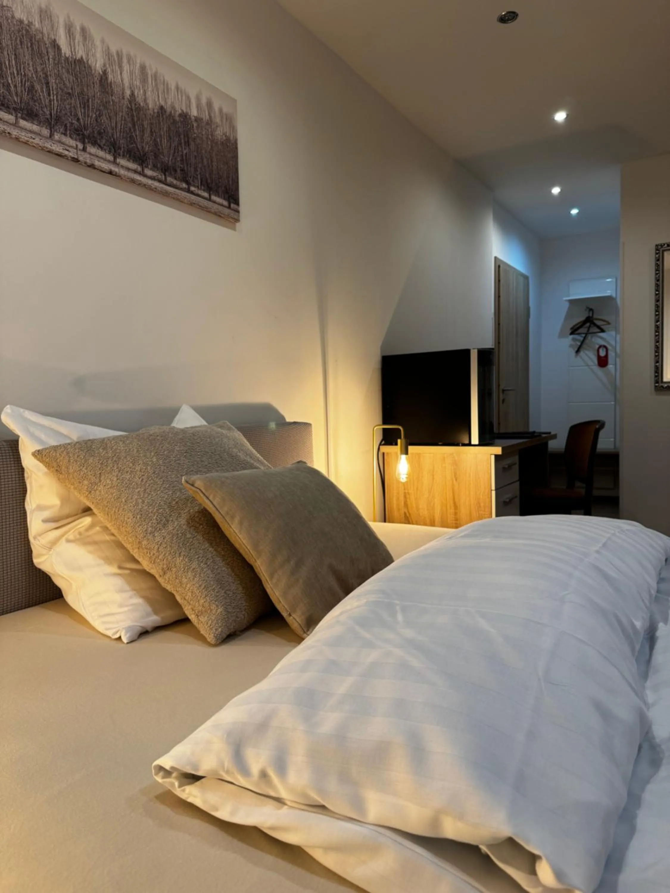 Bed in Hotel & Restaurant Brommler Mühle