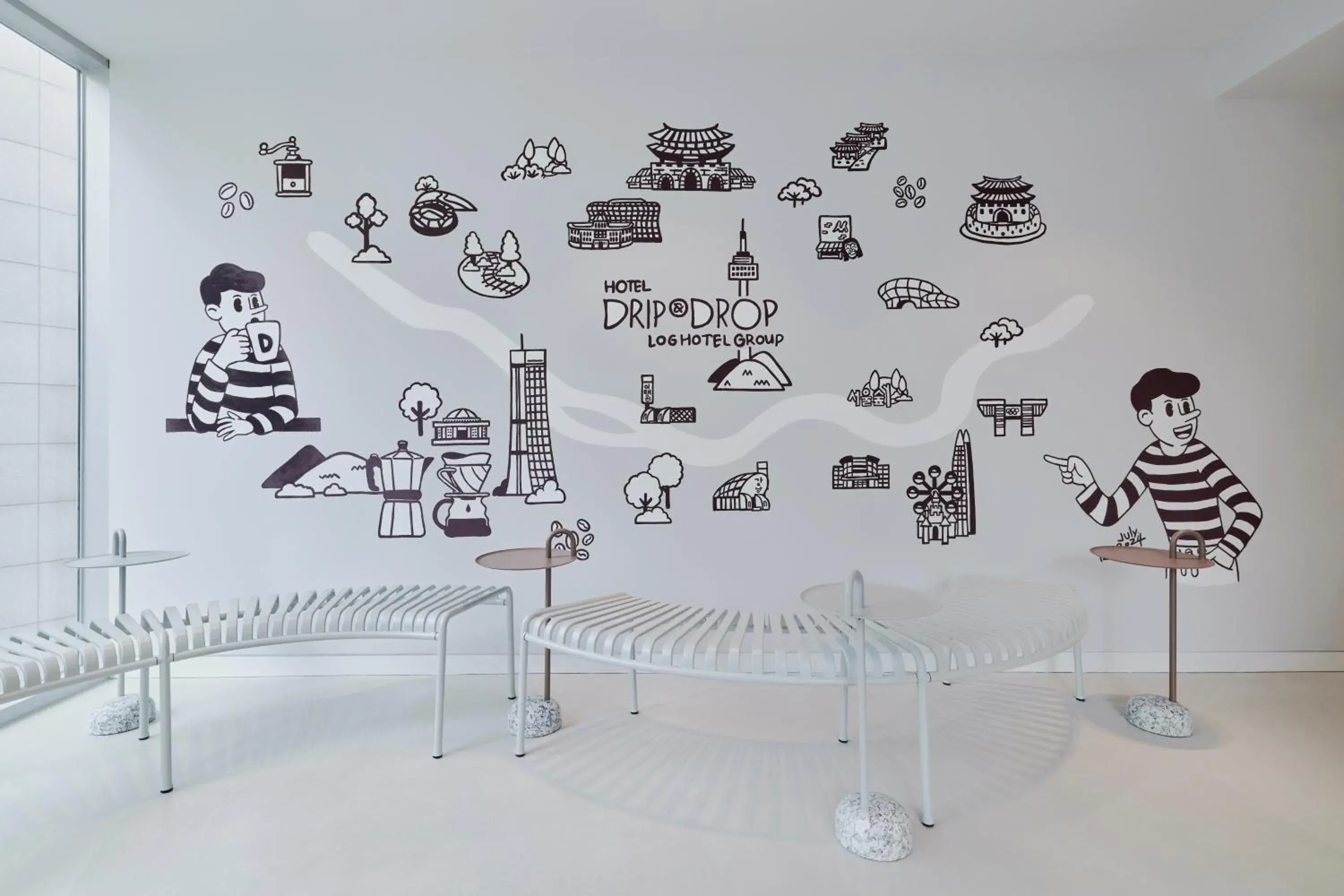 Lounge or bar in HOTEL DRIP&DROP, Myeongdong Lounge or bar in HOTEL DRIP&DROP, Myeongdong