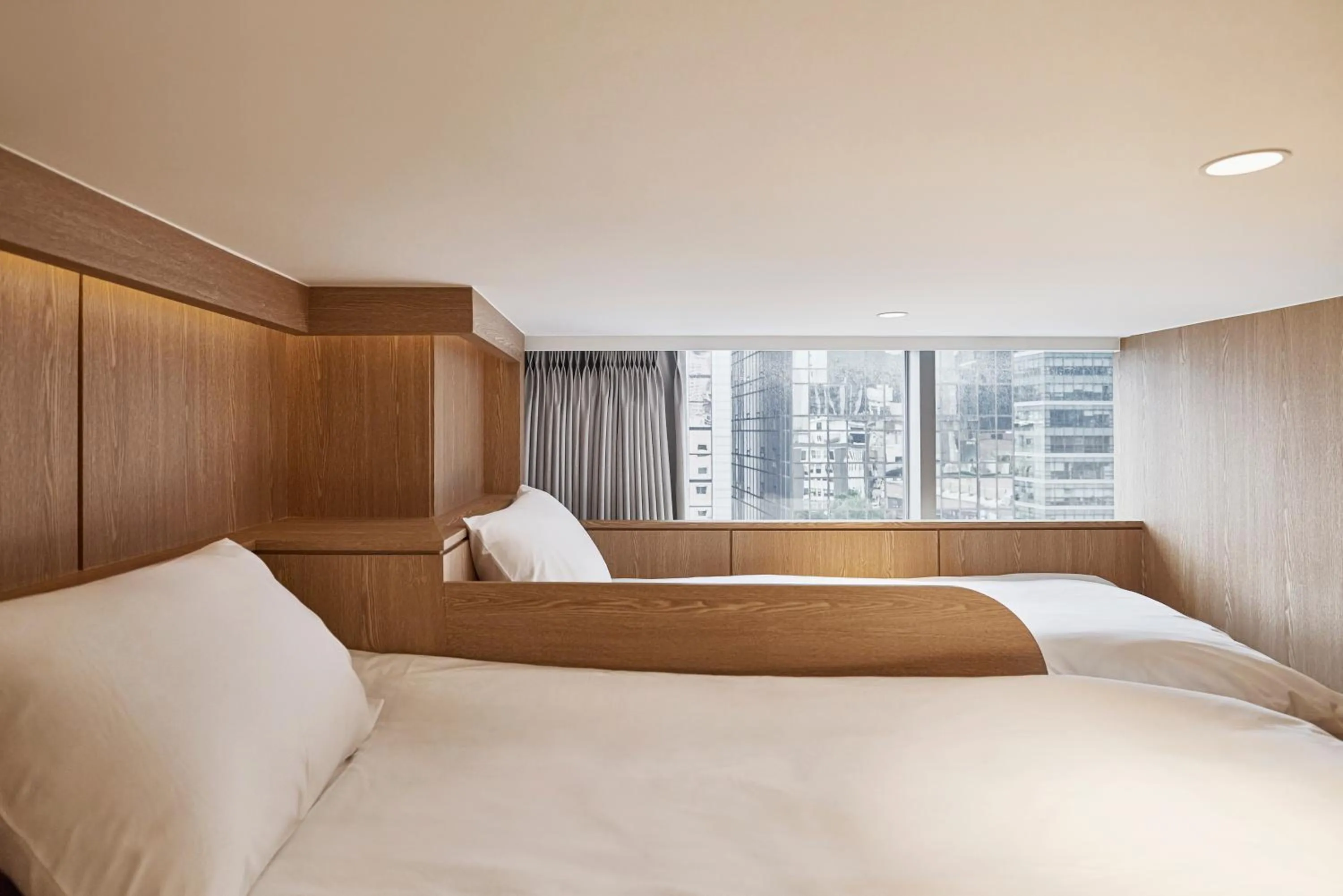 View (from property/room), Bed in HOTEL DRIP&DROP, Myeongdong
