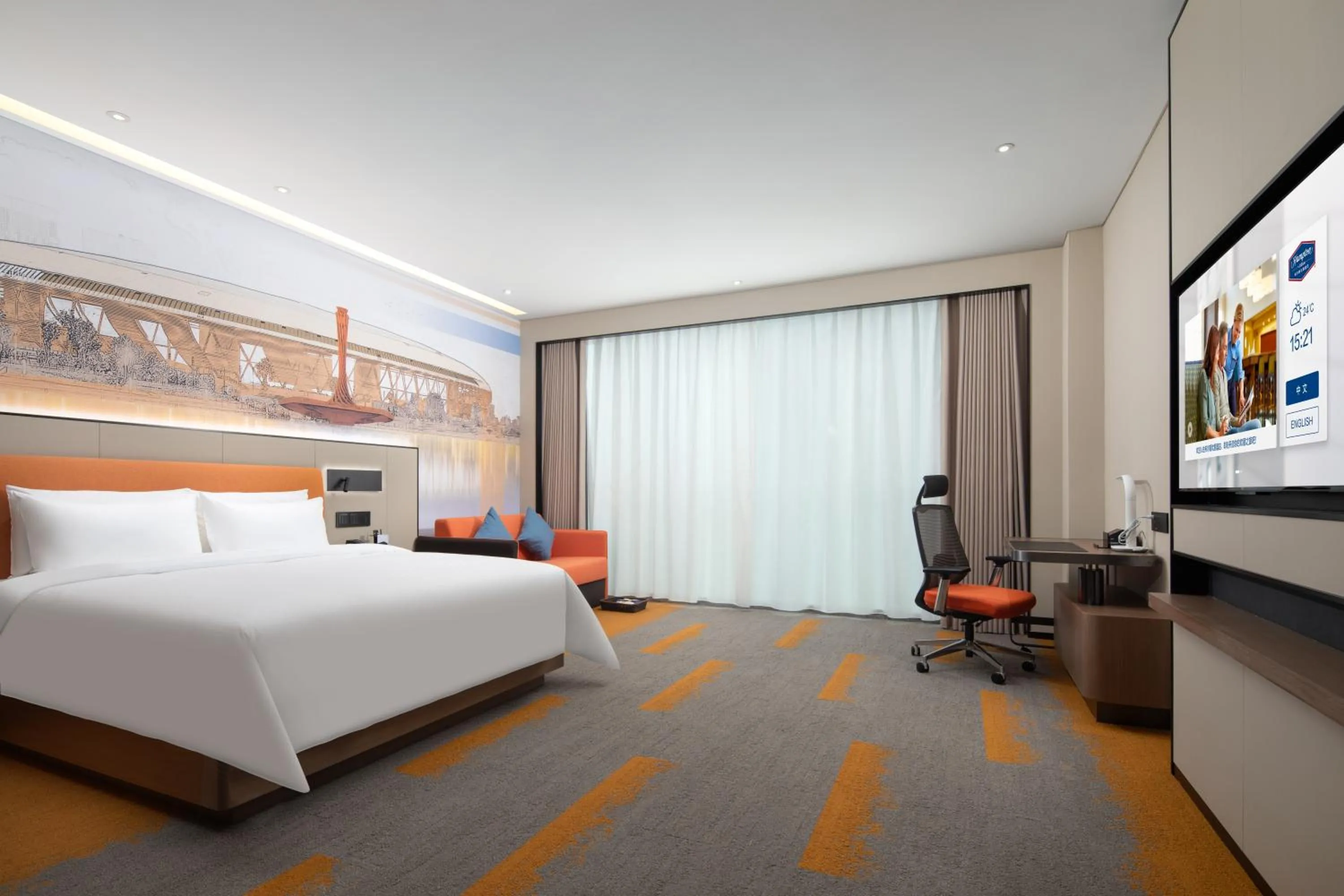 Photo of the whole room in Hilton by Hampton Chengdu North Railway Station