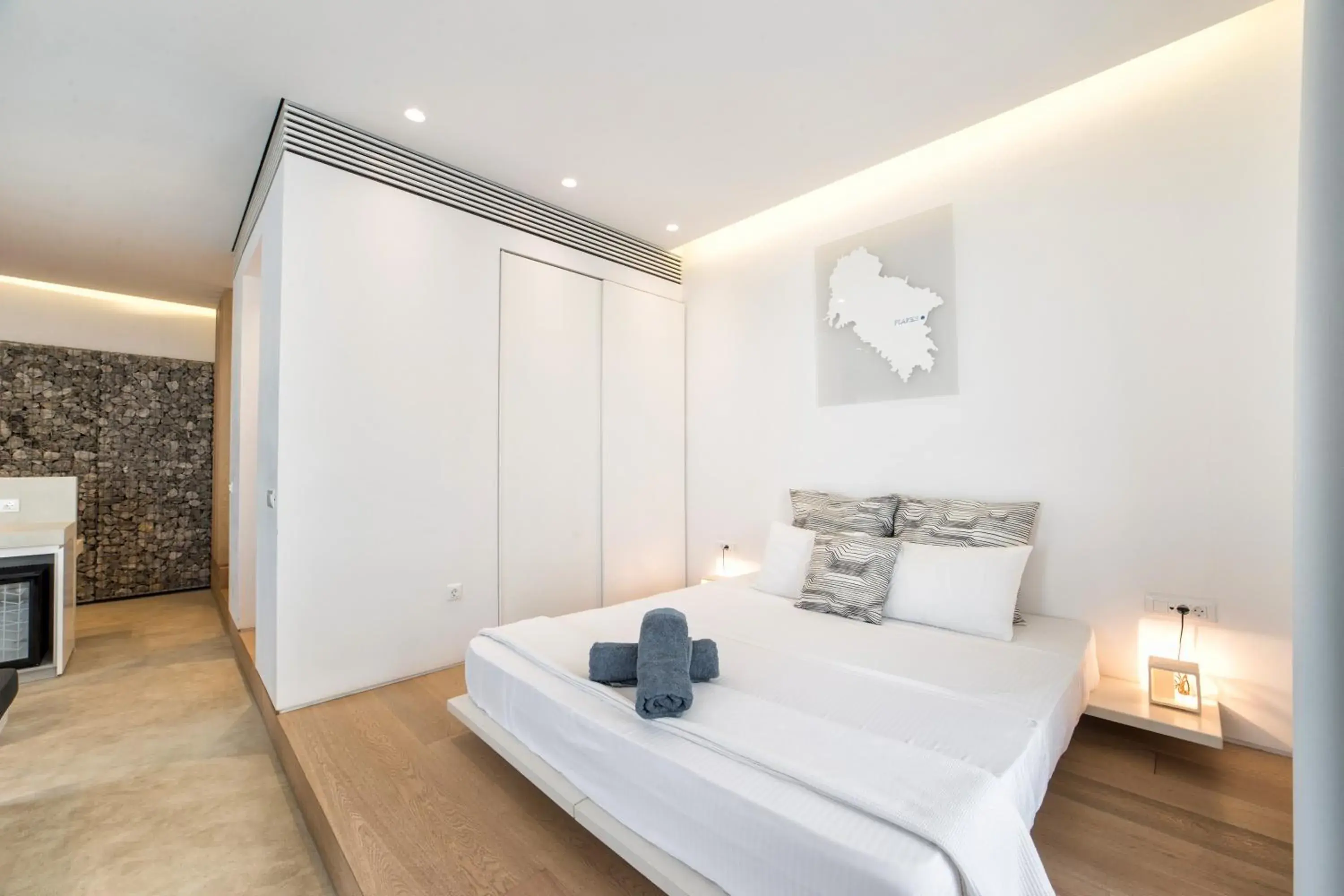 Decorative detail, Bed in Relux Ios Hotel Decorative detail, Bed in Relux Ios Hotel