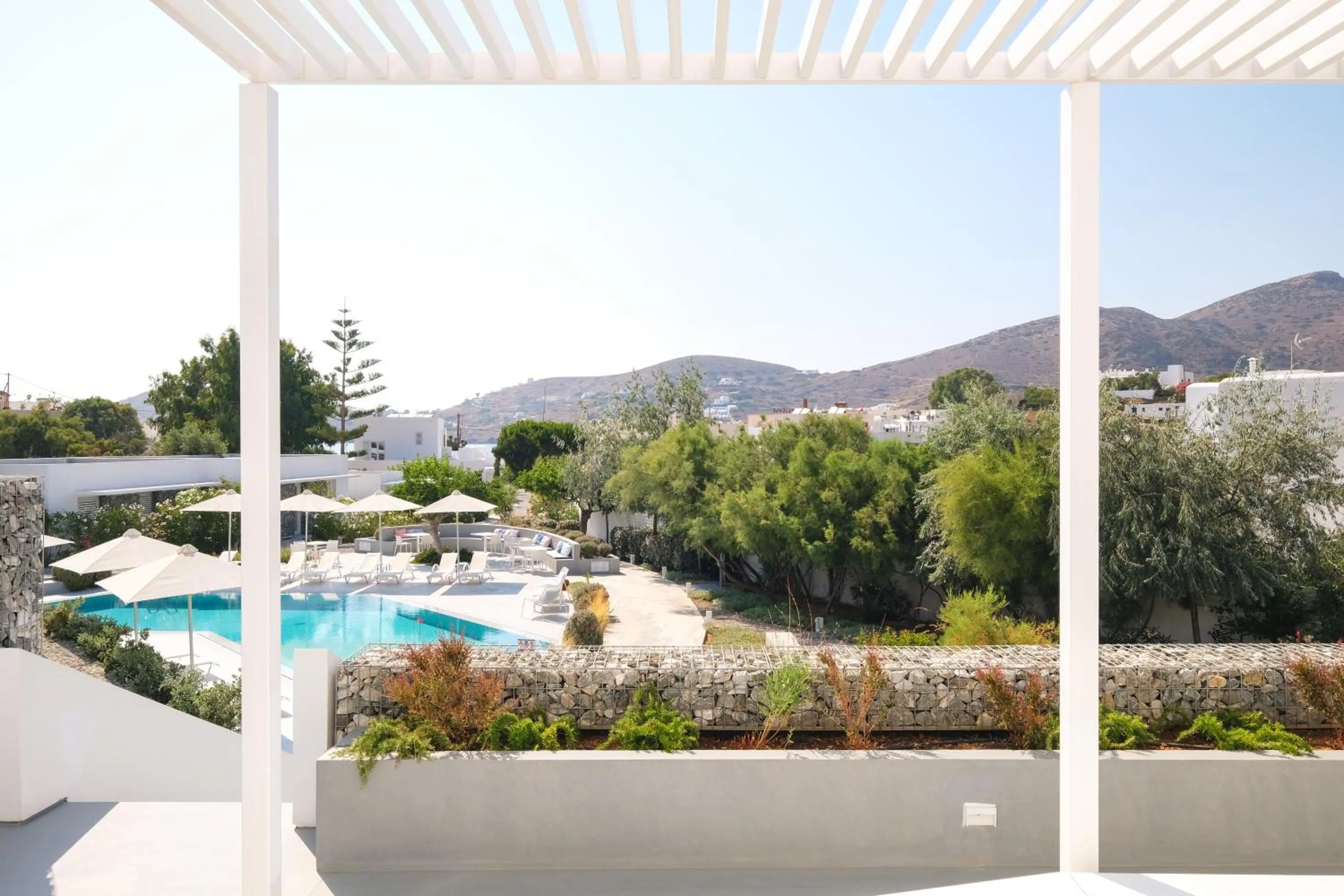 Pool view in Relux Ios Hotel