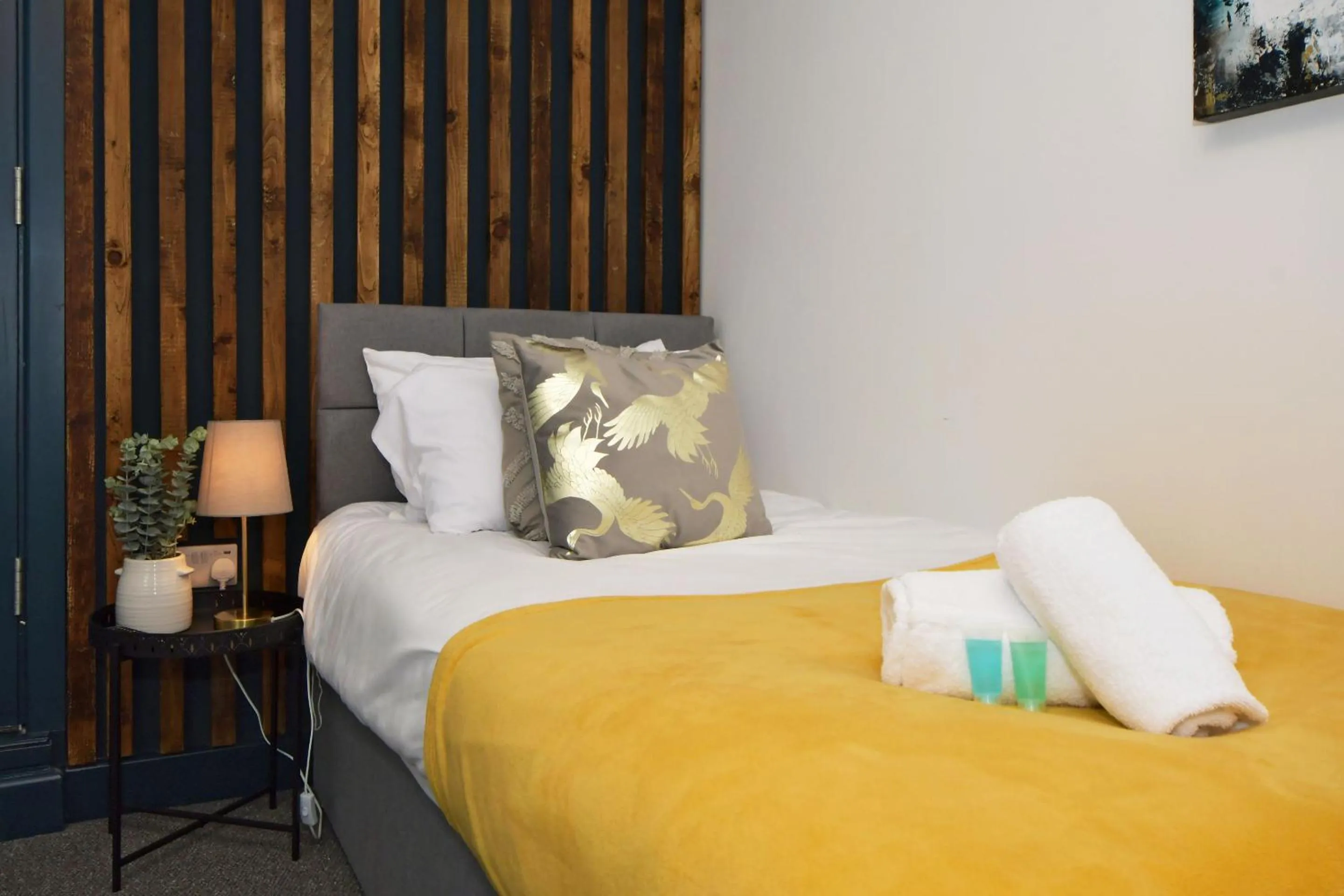 Bedroom, Bed in Stay at Shobnall Road Rooms and Studios Burton