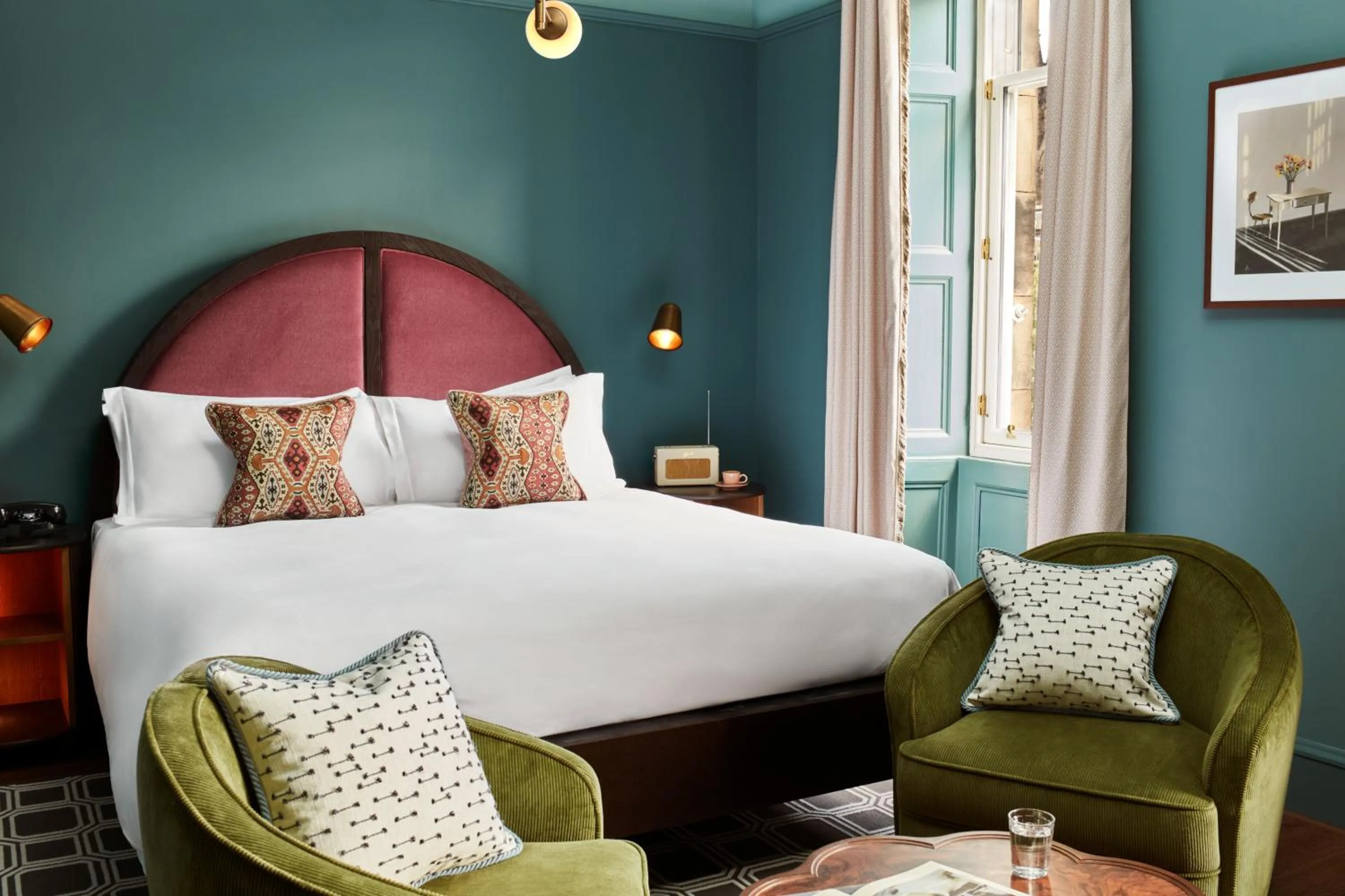 Bedroom, Bed in The Hoxton, Edinburgh