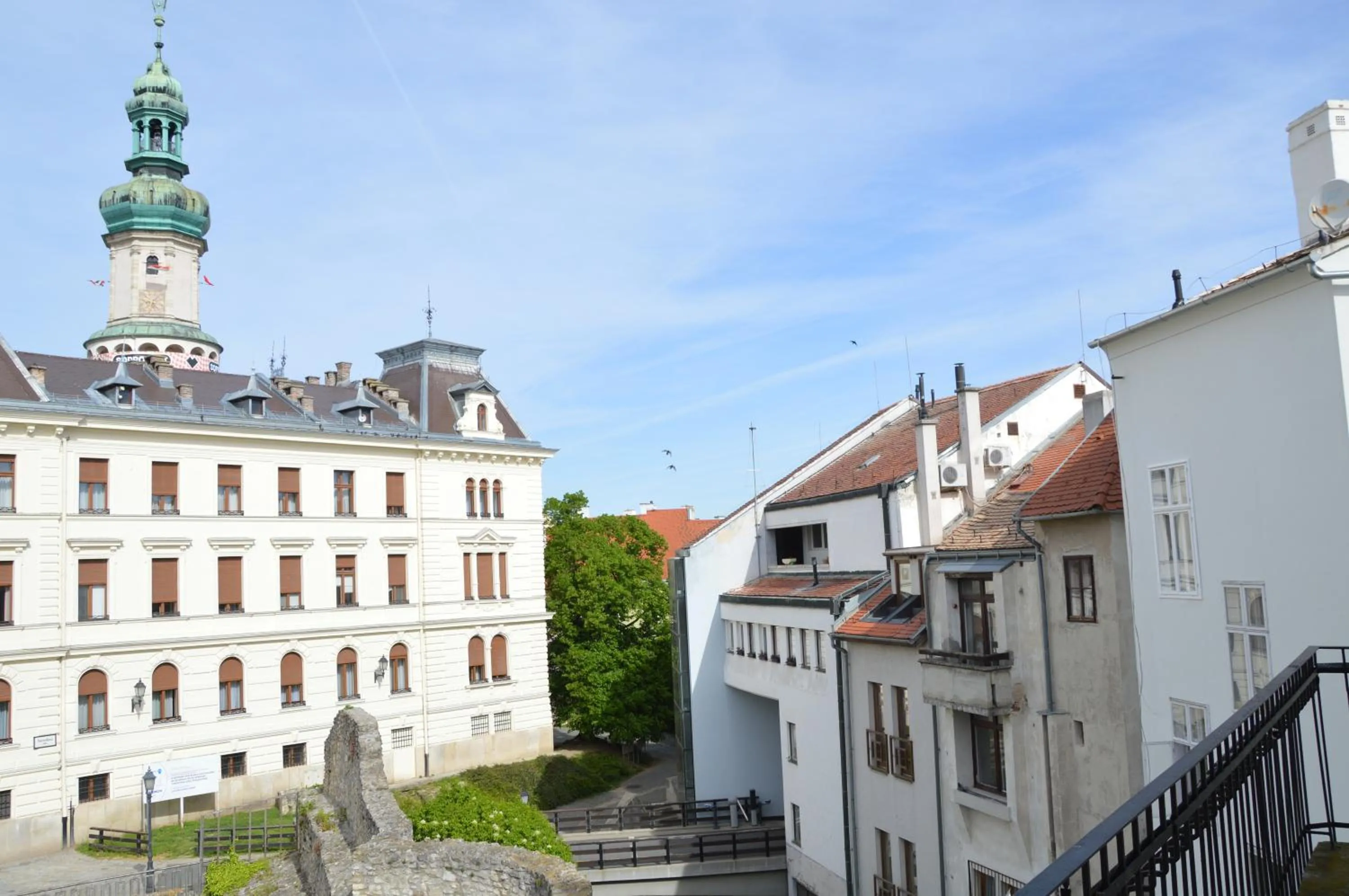 Balcony/Terrace in V62 studio apartments- Downtown Sopron