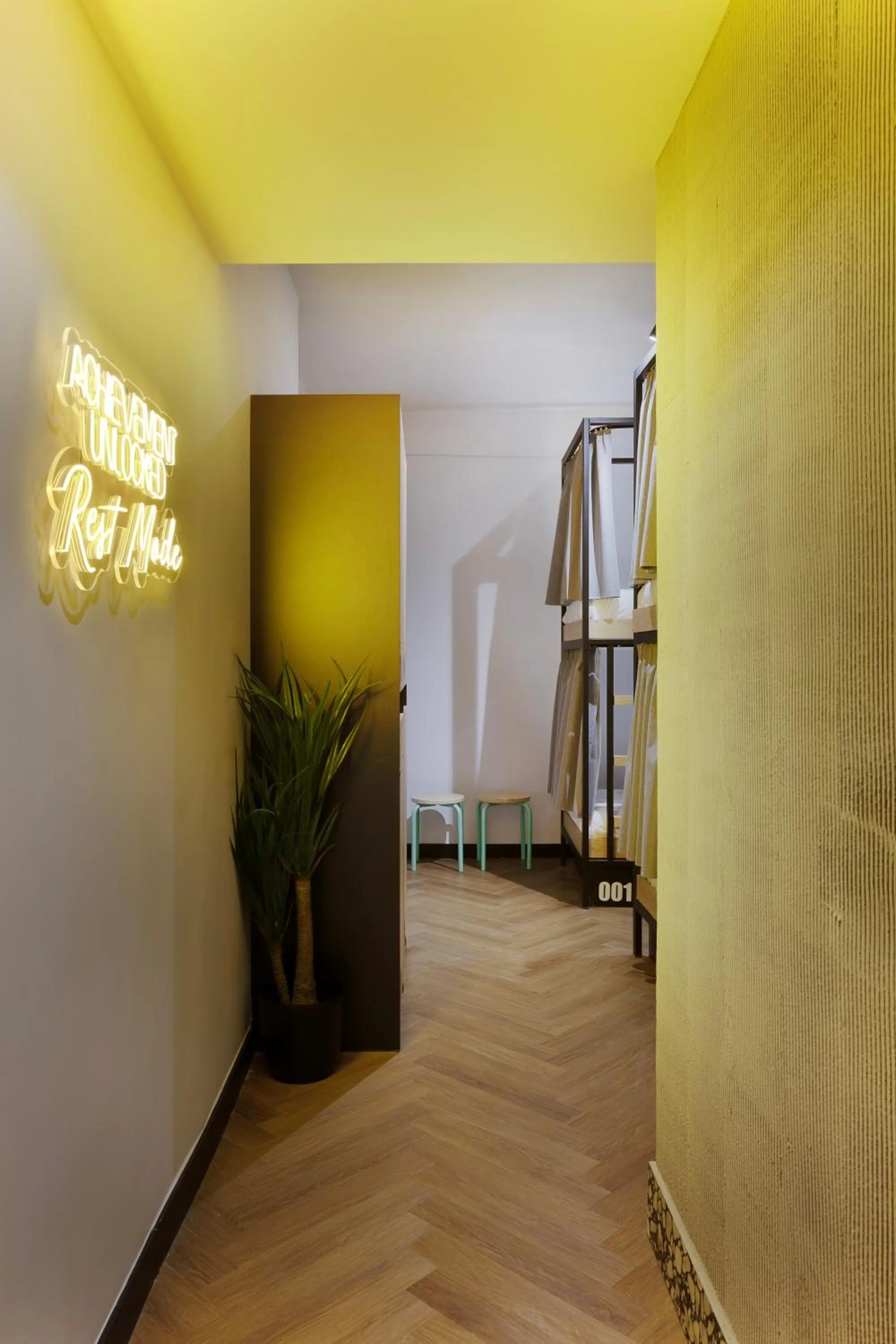 Decorative detail in Retroverse Hostel