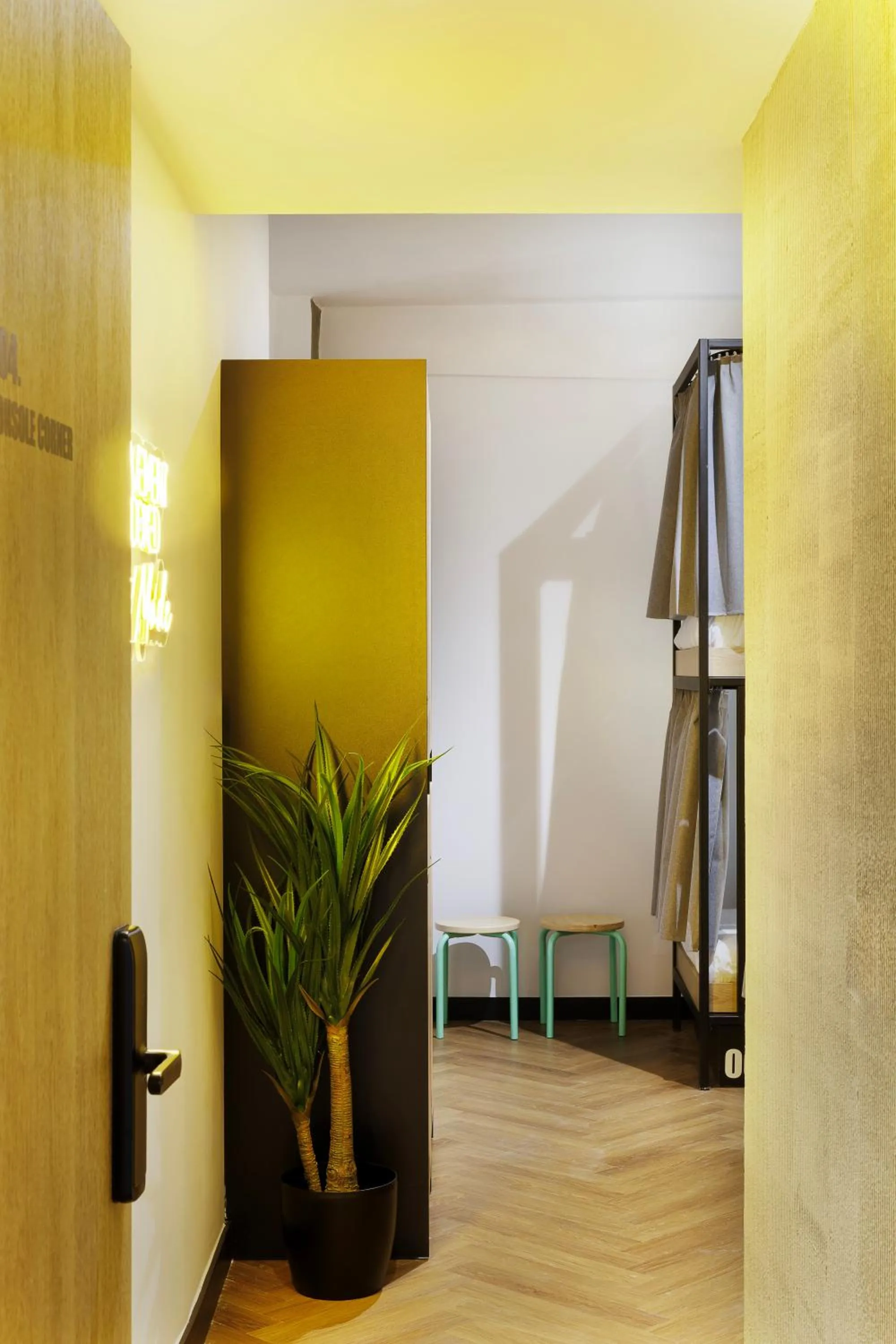 Decorative detail in Retroverse Hostel