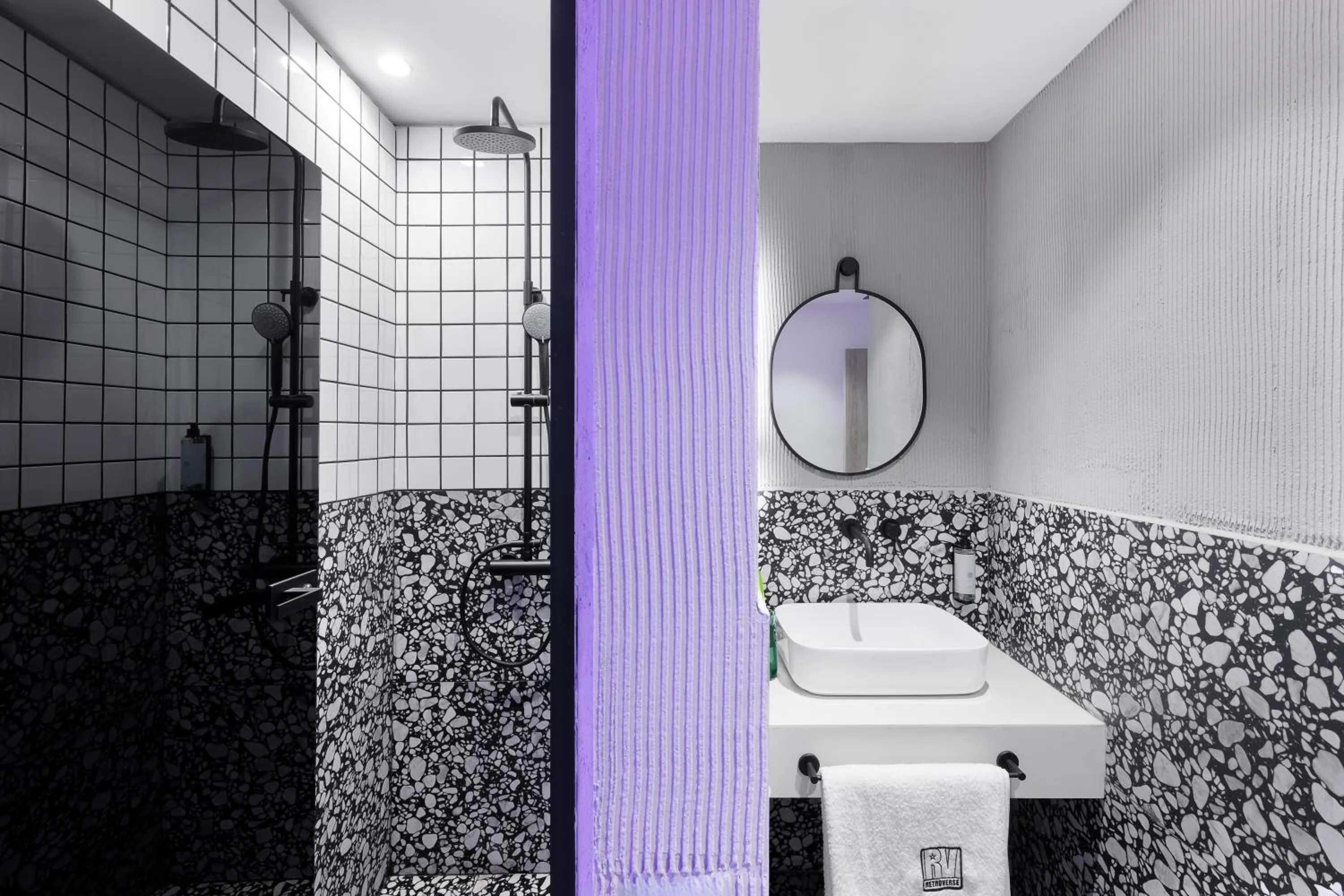 Shower in Retroverse Hostel