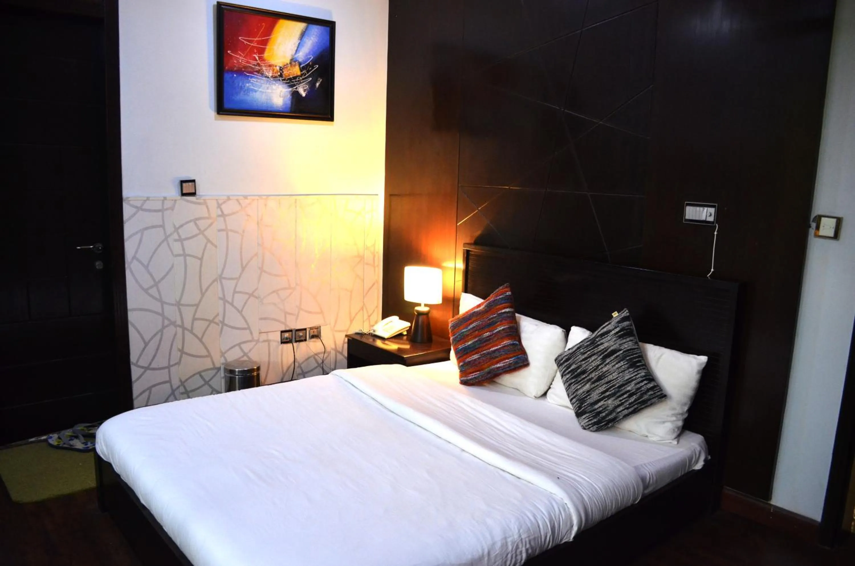 Bathroom, Bed in Gofas Lodge