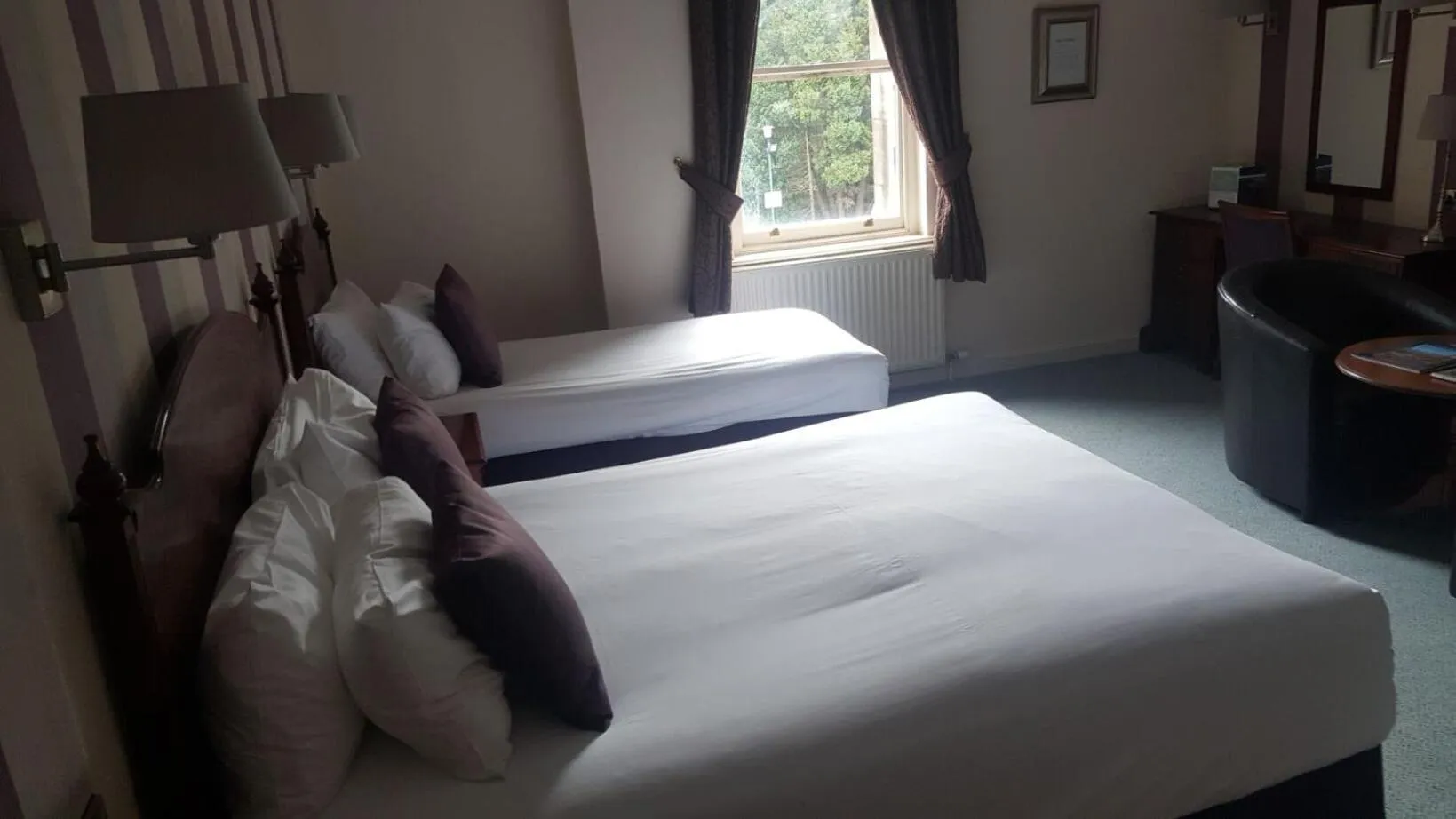 Bed in Keswick Country House Hotel