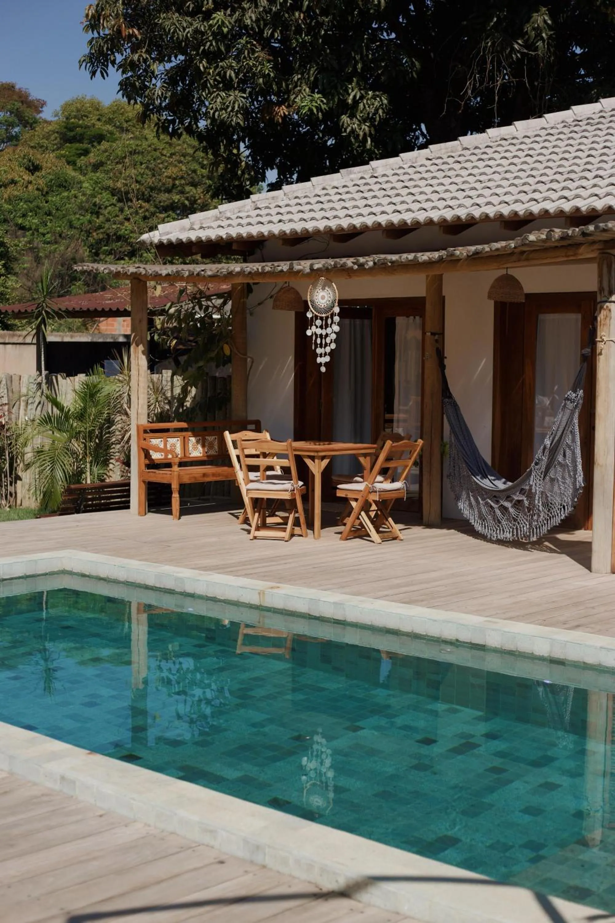 Pool view in Vila Inca