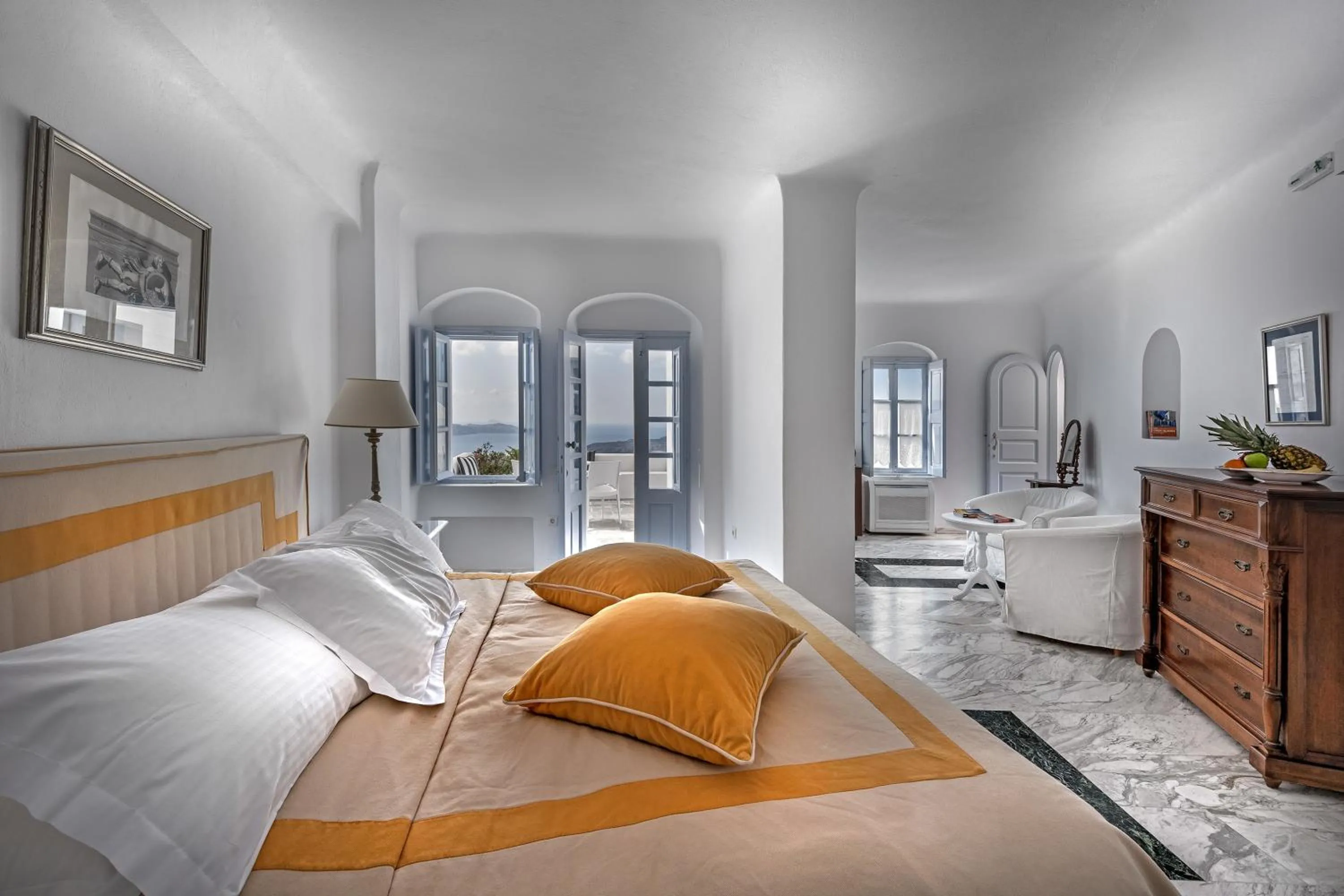 Bed in Aigialos Luxury Traditional Settlement