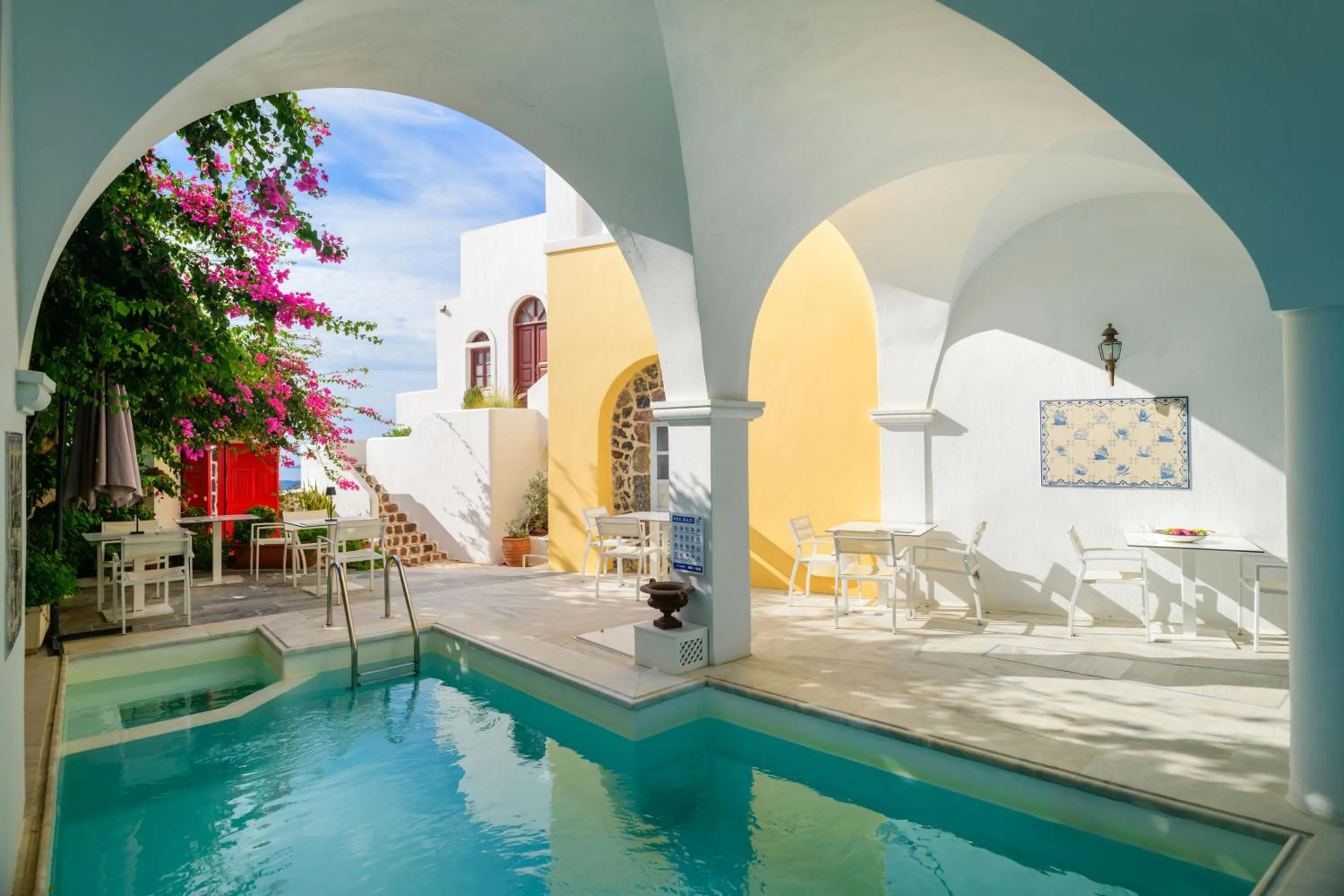 Swimming pool in Aigialos Luxury Traditional Settlement