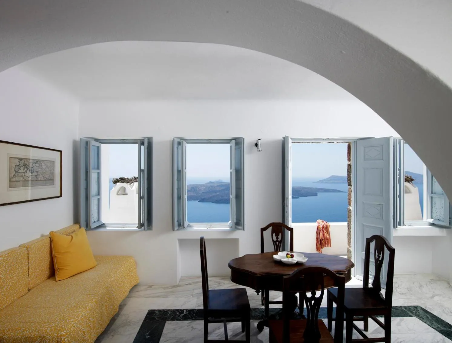 Seating area, Bed in Aigialos Luxury Traditional Settlement