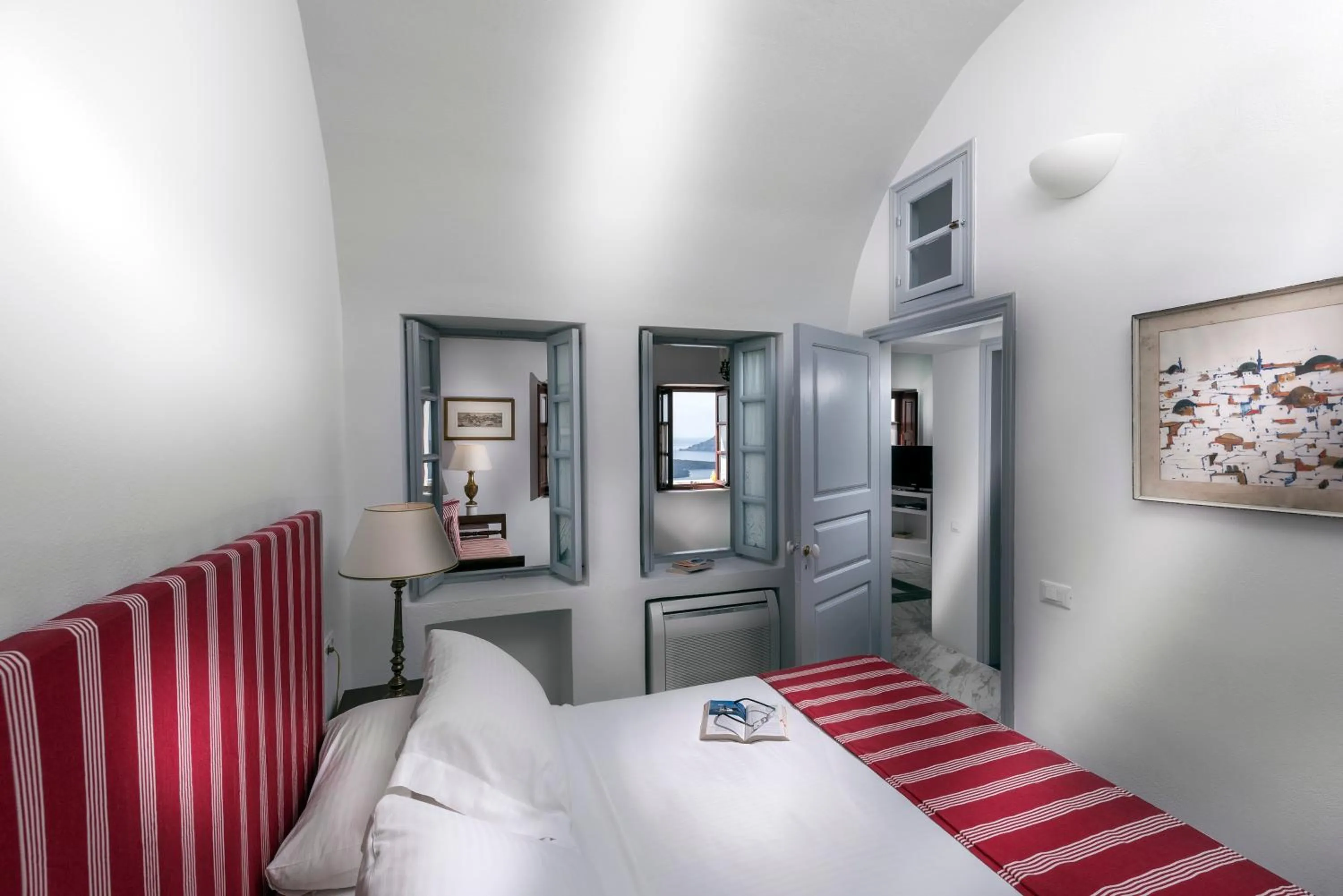 Bedroom, Bed in Aigialos Luxury Traditional Settlement