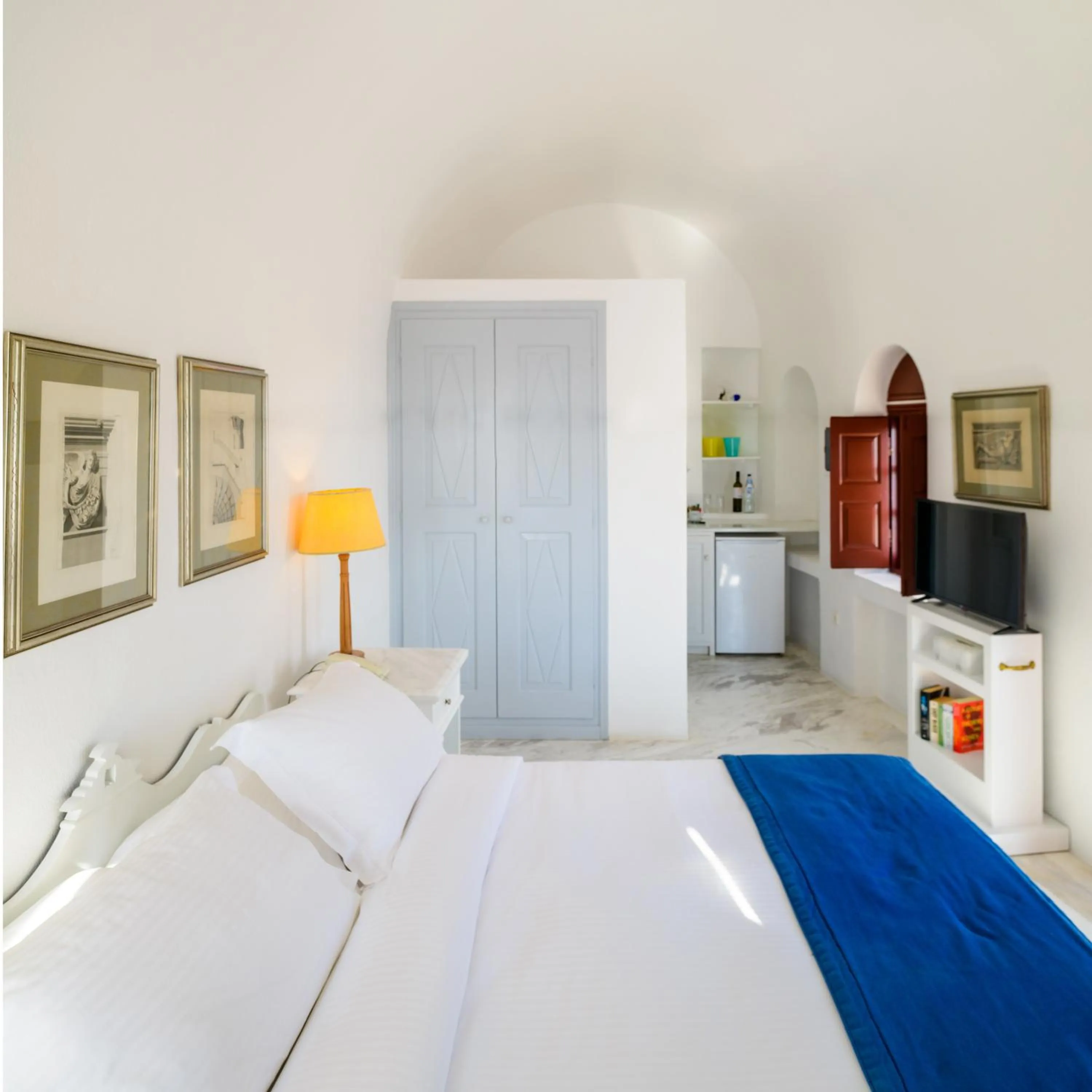 Bedroom, Bed in Aigialos Luxury Traditional Settlement