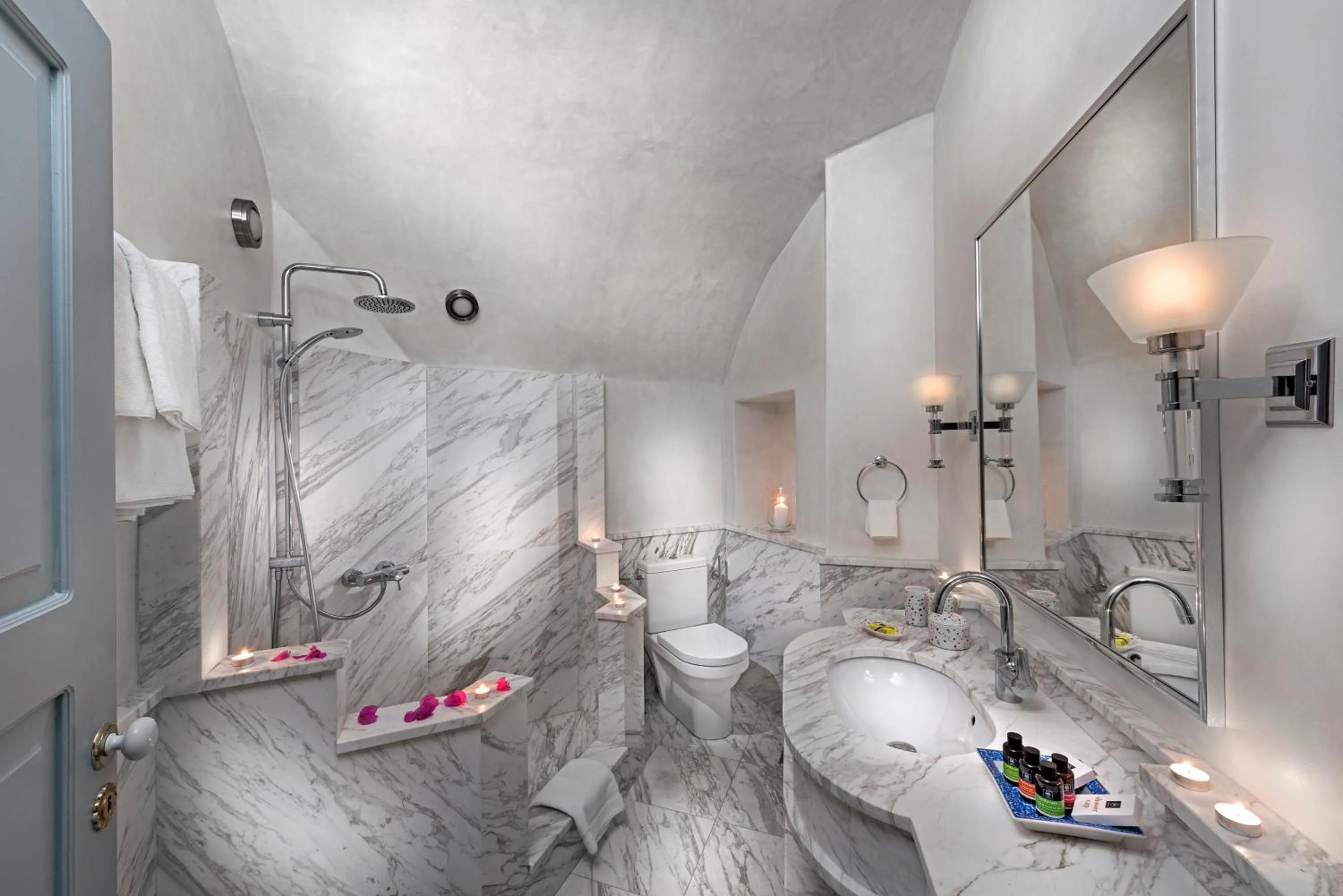 Bathroom in Aigialos Luxury Traditional Settlement