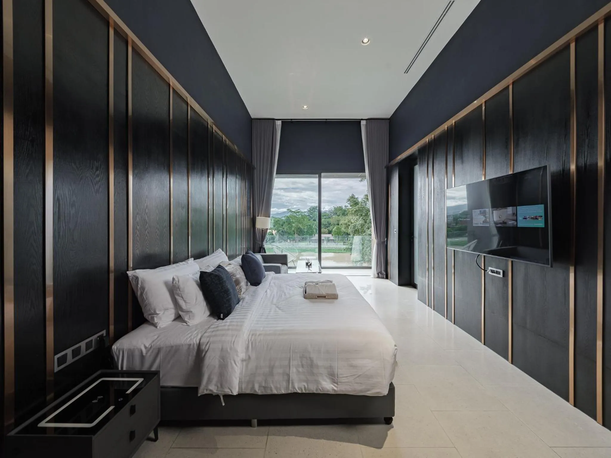 Bed in The Grandiose Hotel Chiang Rai เดอะแกรนด์ดิโอสเชียงราย