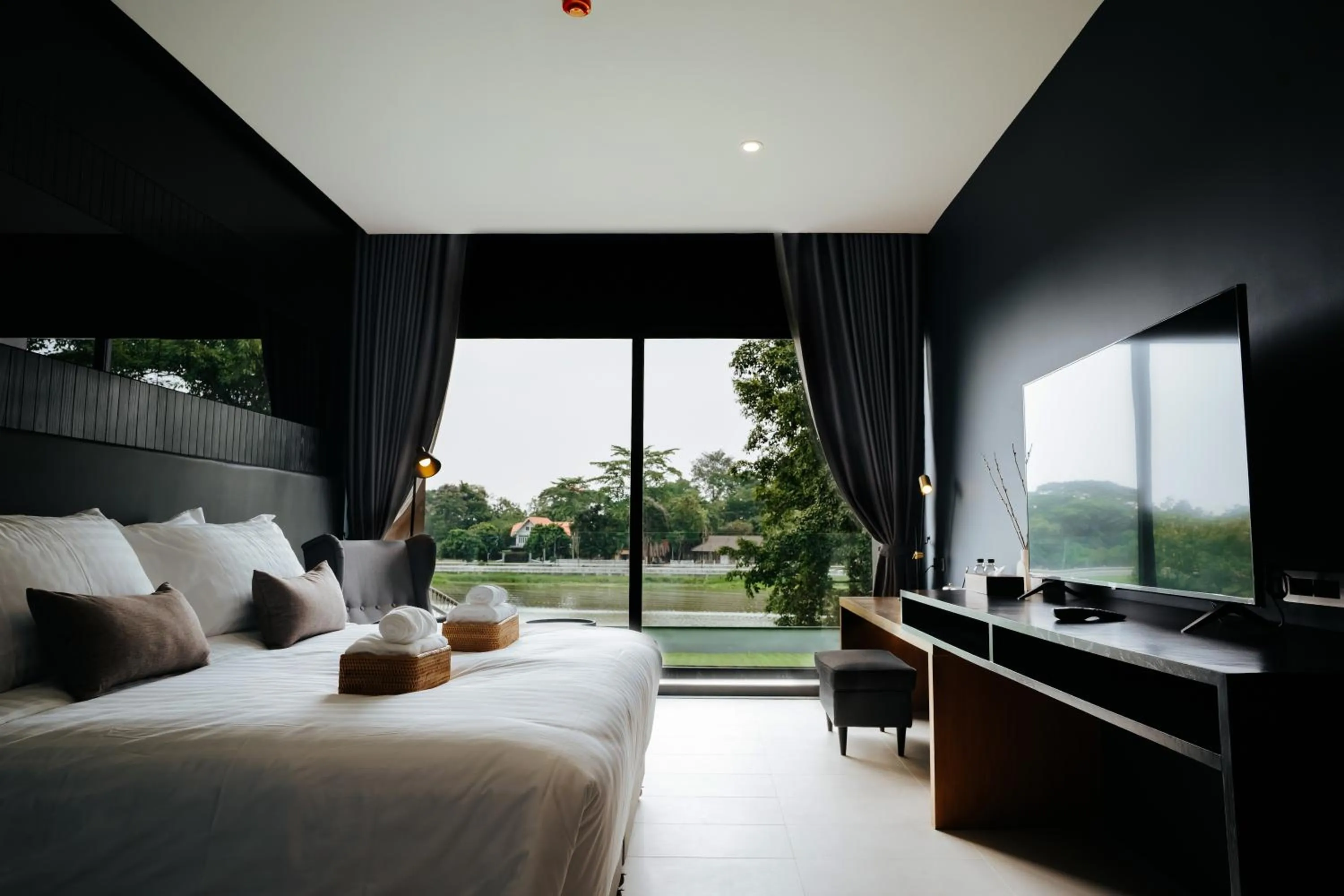Bed in The Grandiose Hotel Chiang Rai เดอะแกรนด์ดิโอสเชียงราย