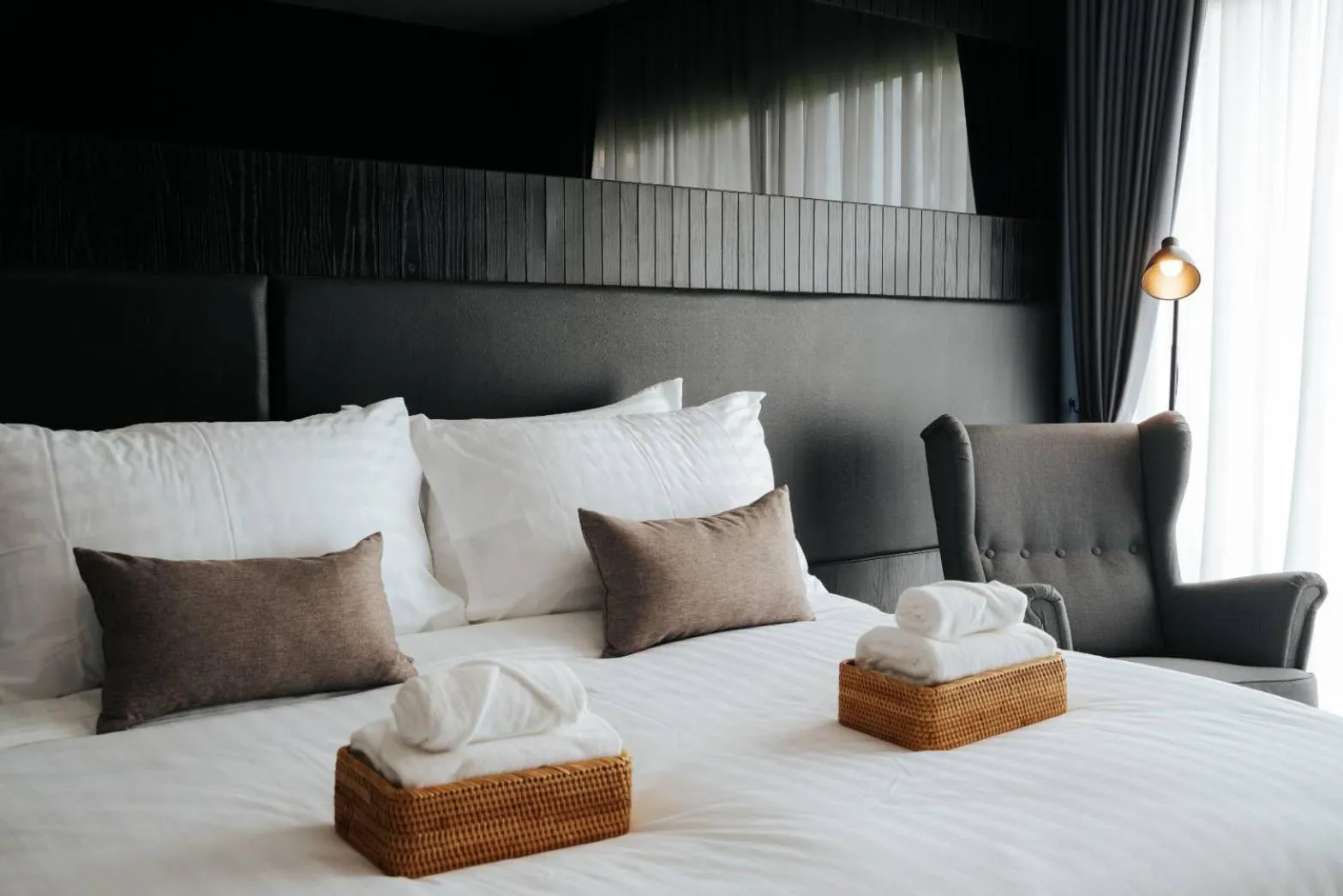 Bed in The Grandiose Hotel Chiang Rai เดอะแกรนด์ดิโอสเชียงราย