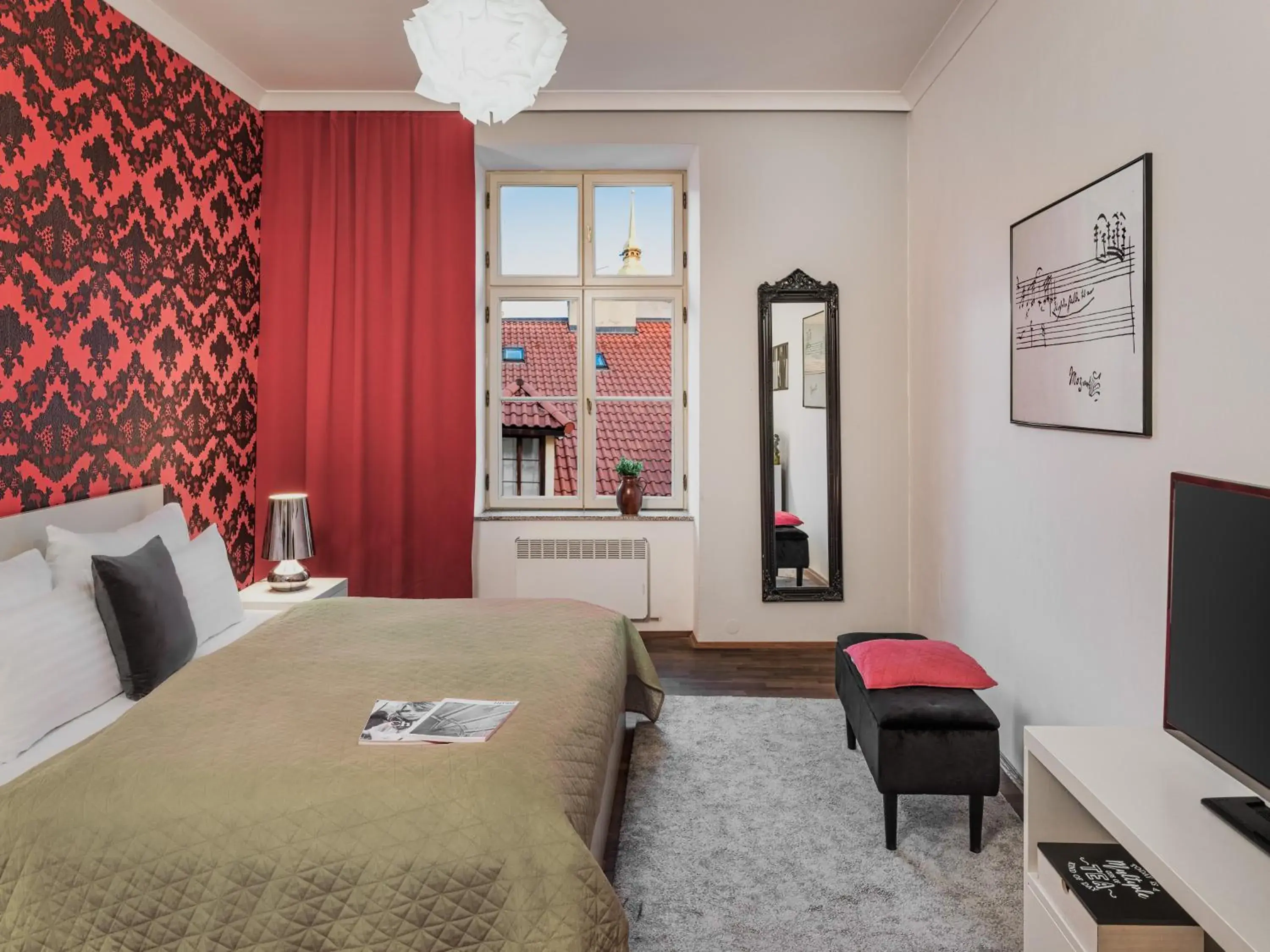 Bedroom, Bed in 4 Arts Apartments by Adrez Bedroom, Bed in 4 Arts Apartments by Adrez