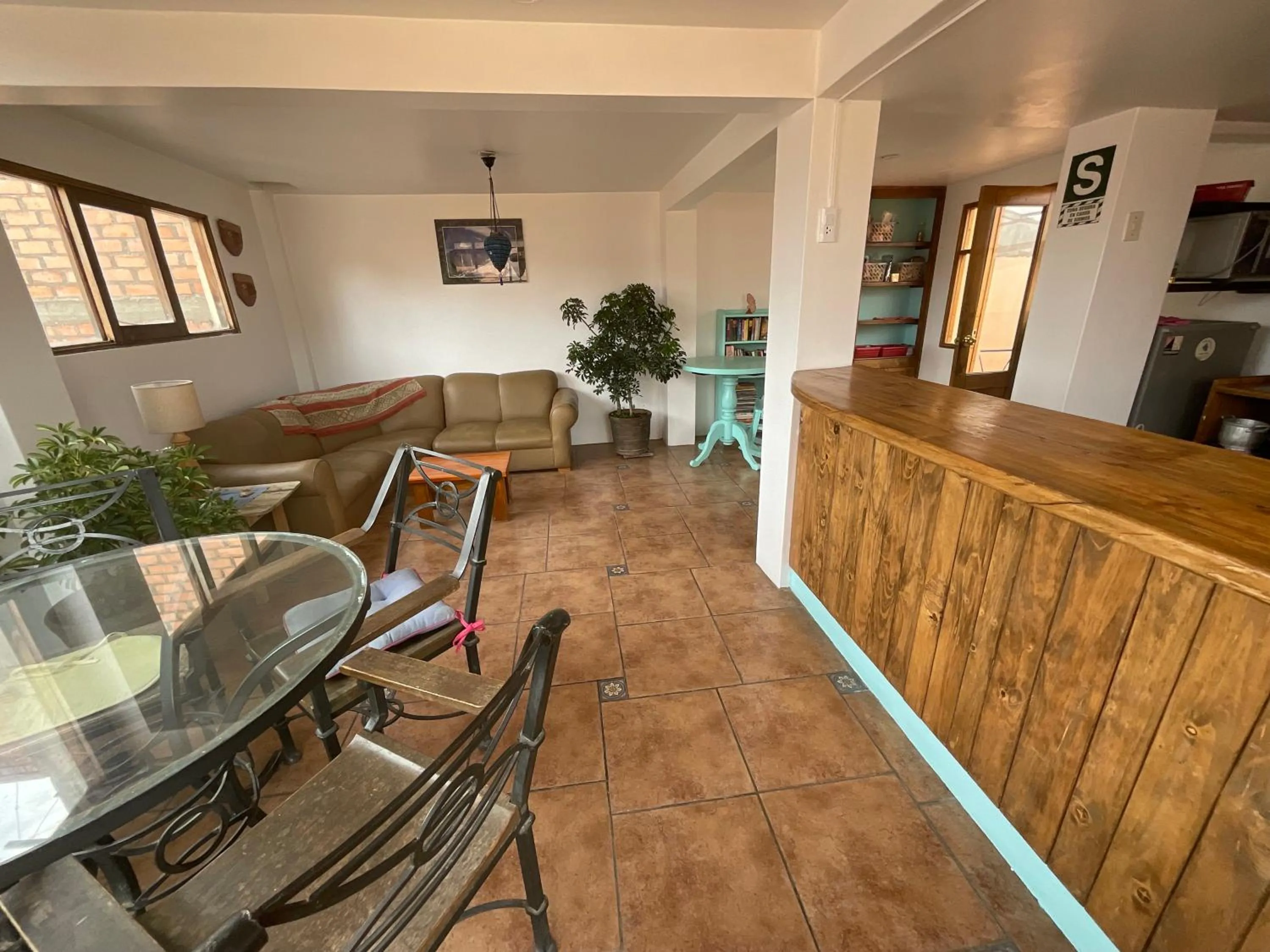 Communal kitchen in La Casa de Zarela