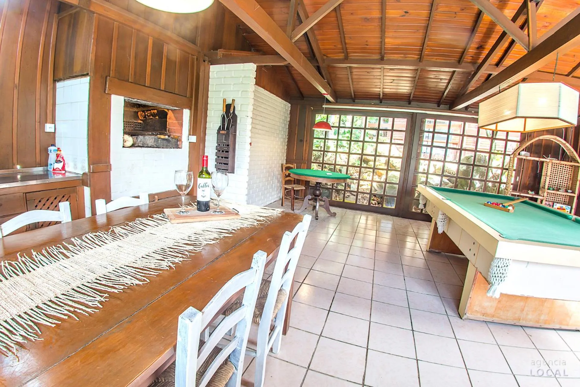 BBQ facilities in Pousada Rosa