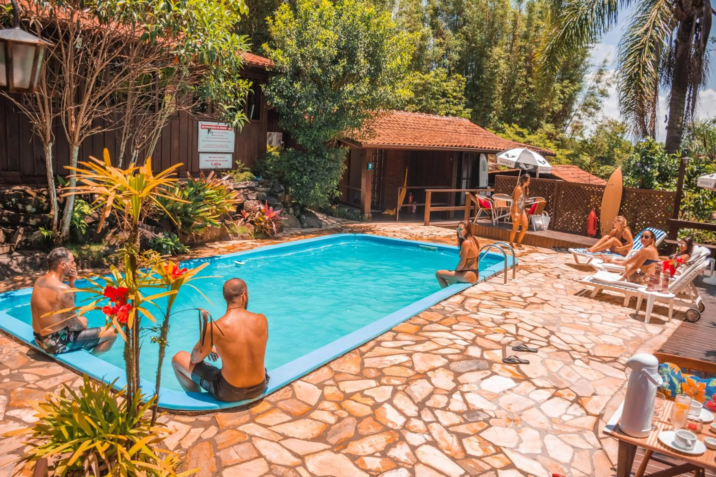 Swimming pool in Pousada Rosa