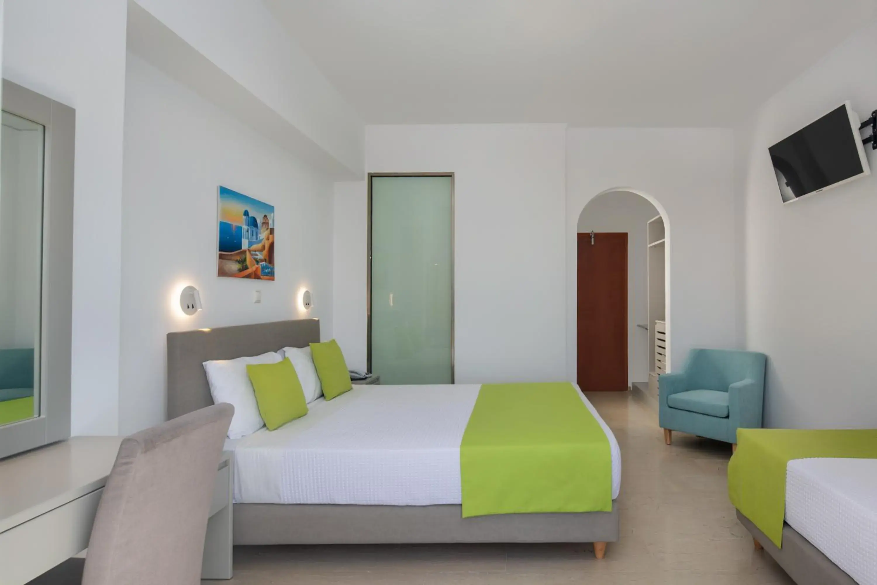 Bedroom, Bed in Makarios Hotel Bedroom, Bed in Makarios Hotel