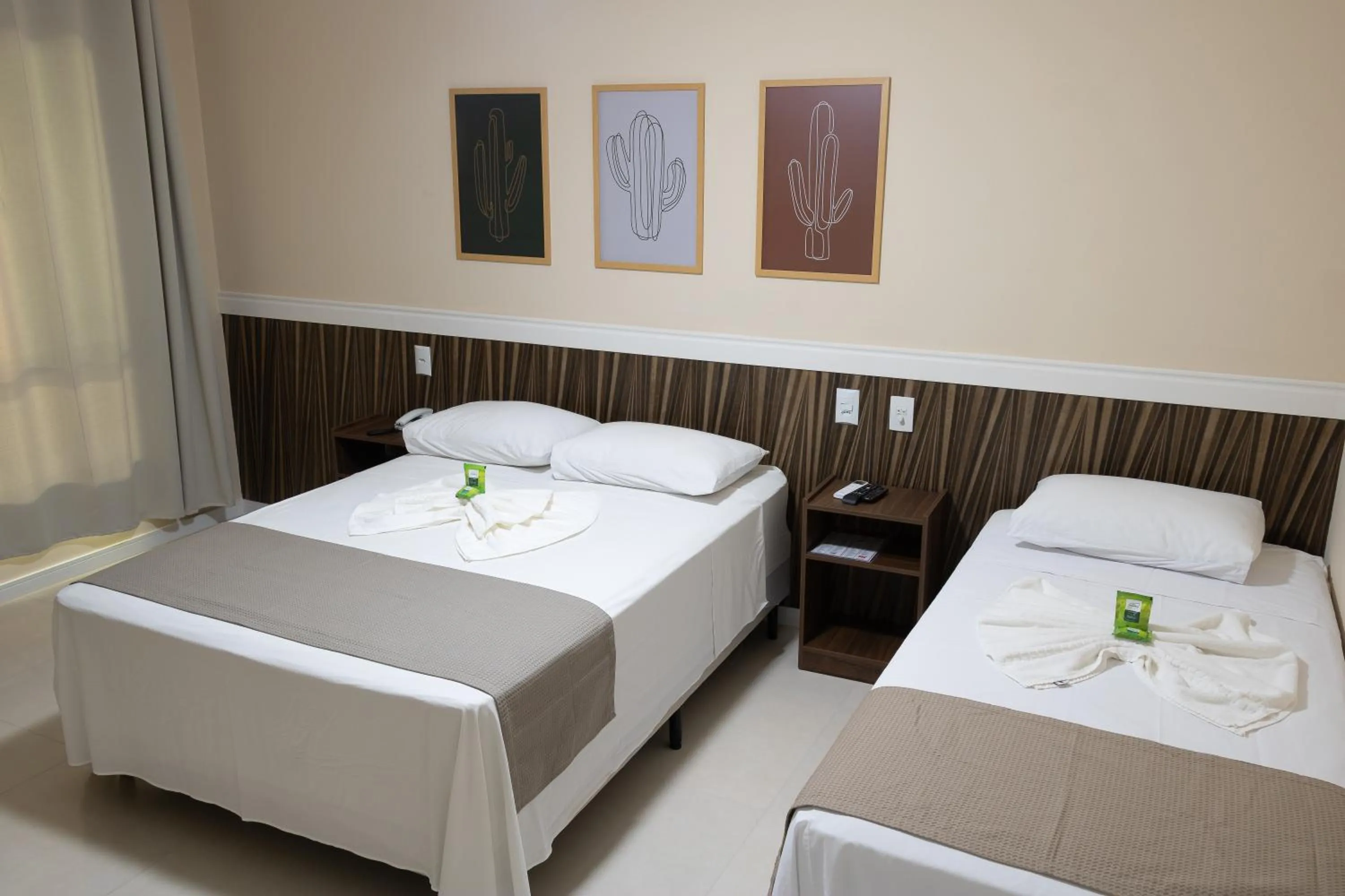 Bed in Pousada Kactus