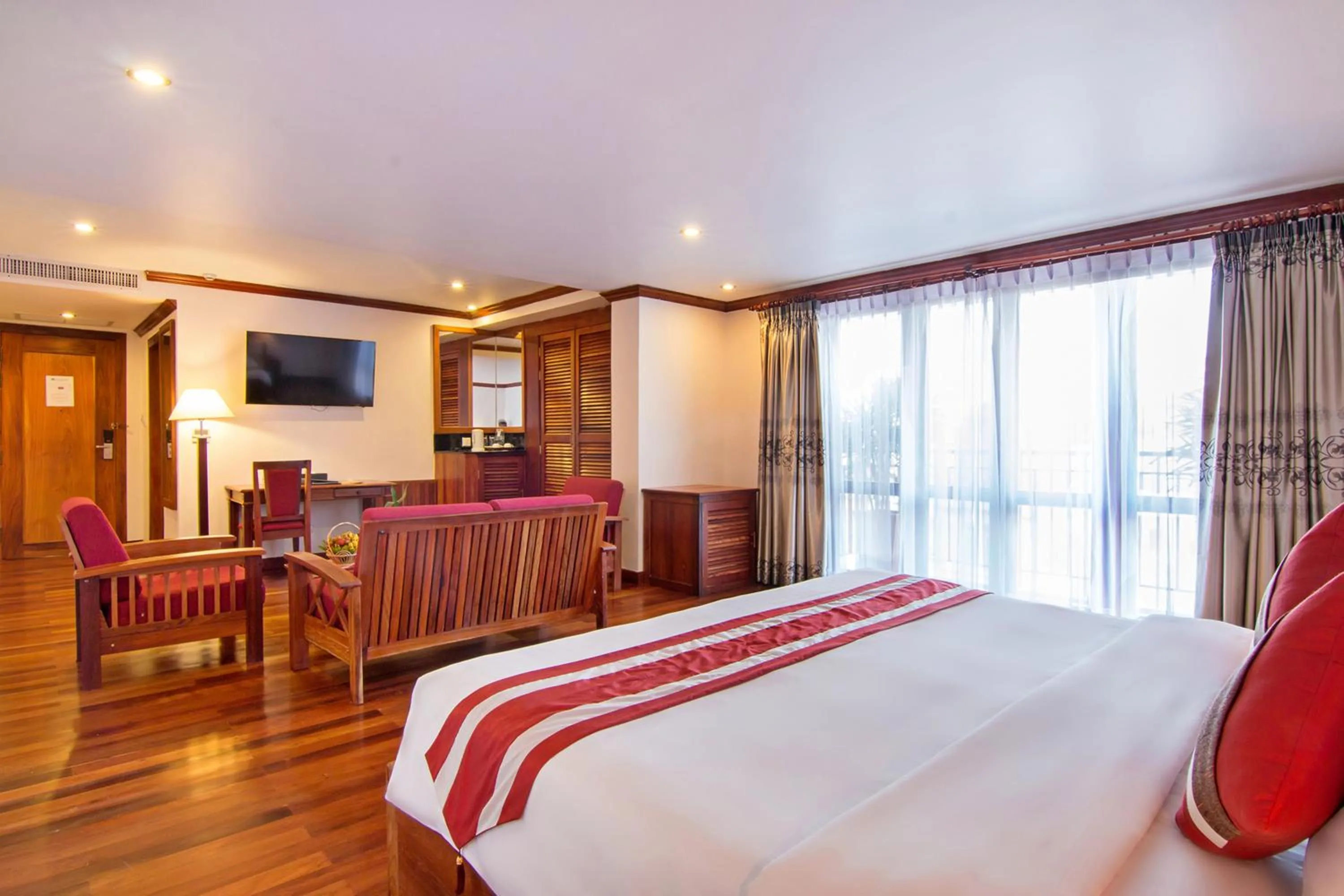 Photo of the whole room, Bed in Cheathata CTS Hotel Siem Reap