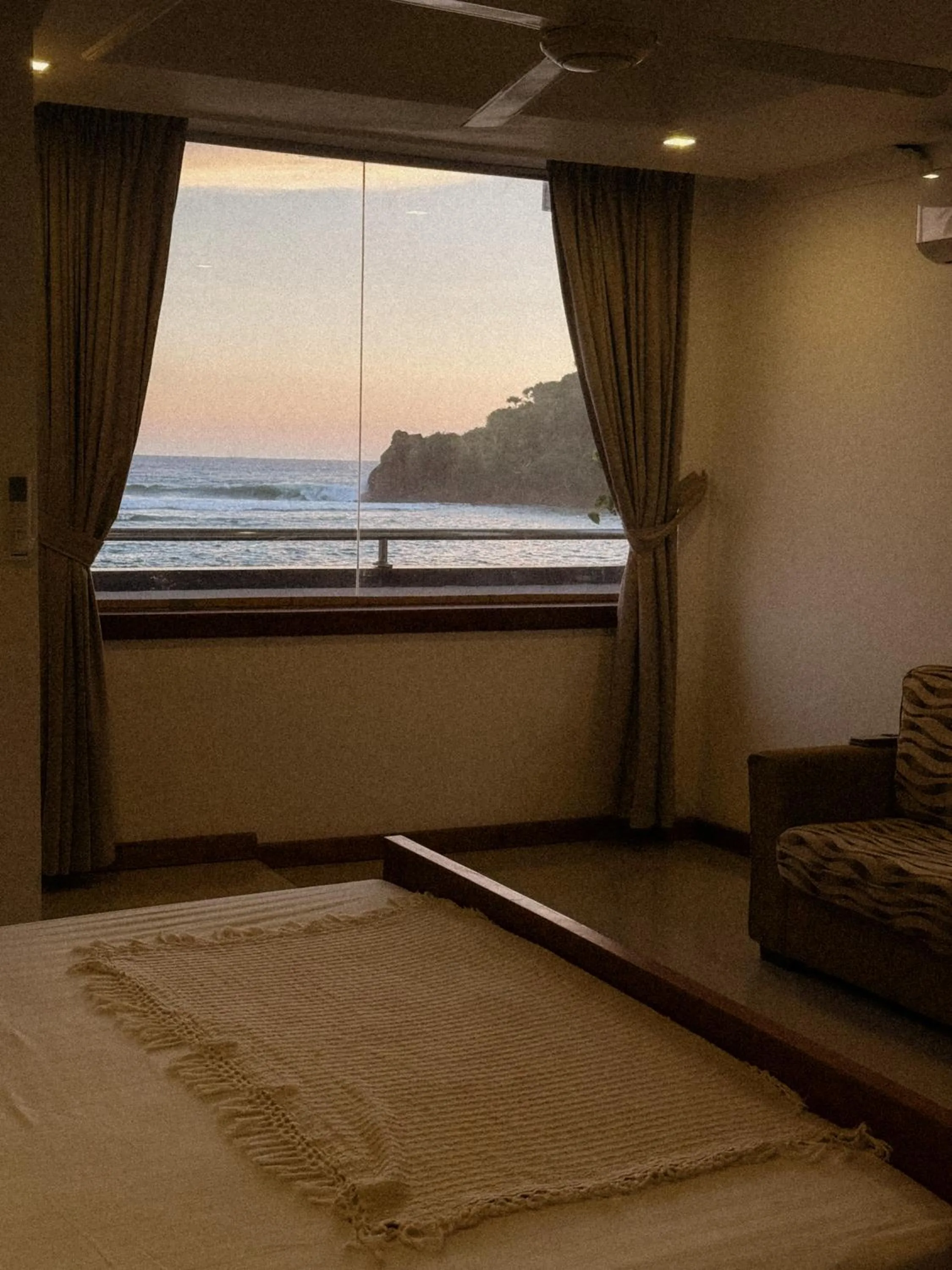 Natural landscape, Bed in Beach House Goviyapana