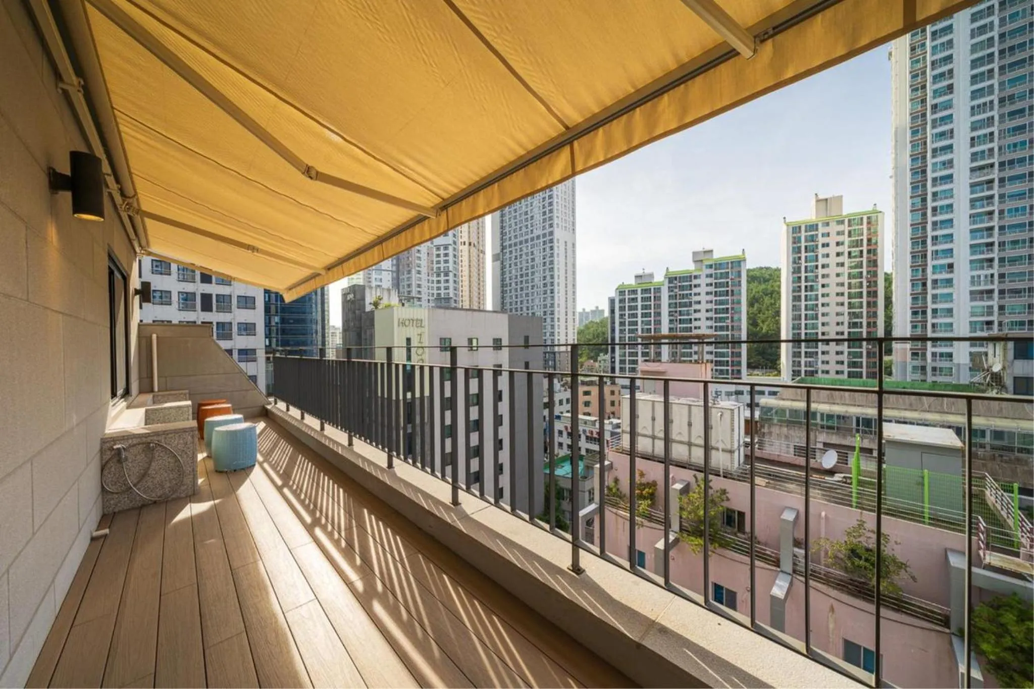 Balcony/Terrace in Haeundae The Van Hotel