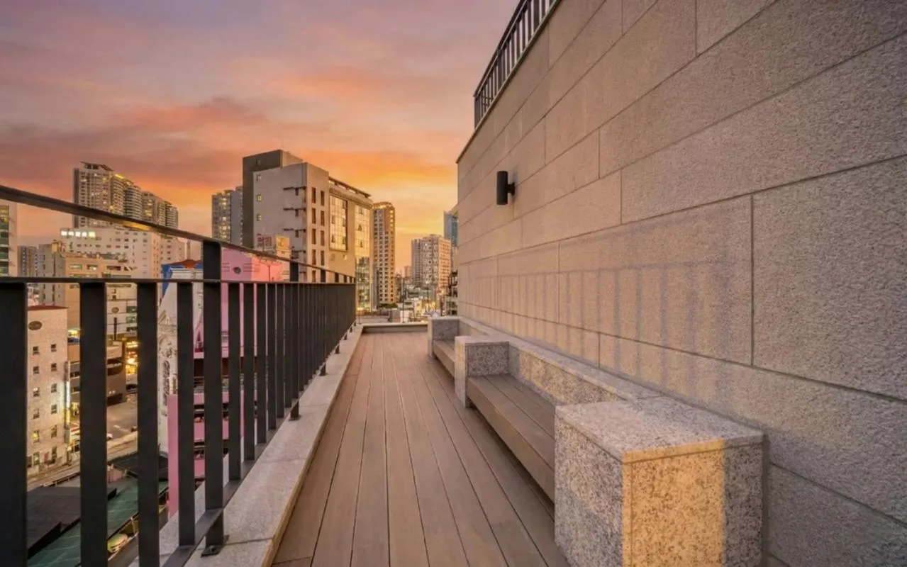 Balcony/Terrace in Haeundae The Van Hotel