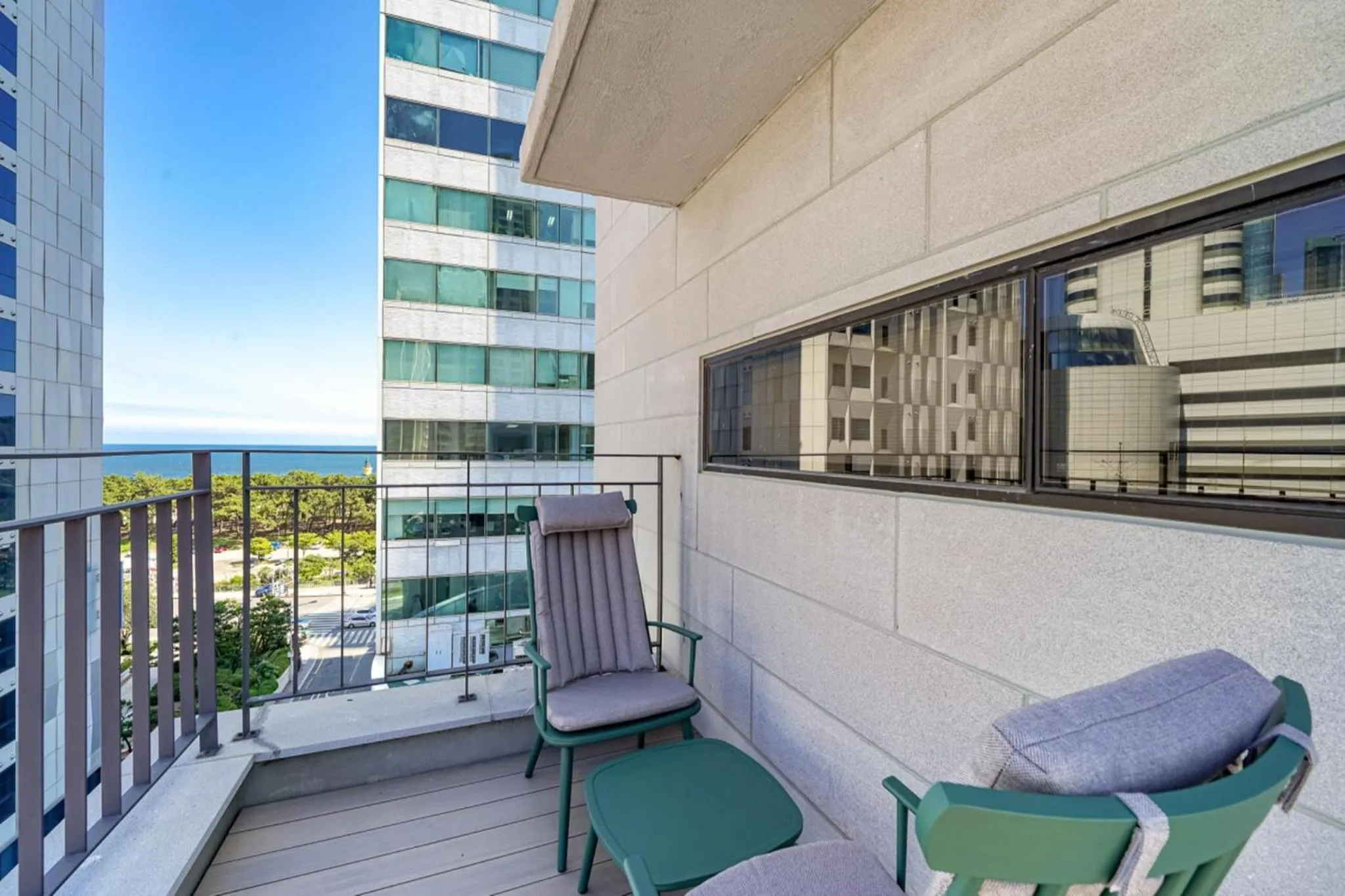 Balcony/Terrace in Haeundae The Van Hotel