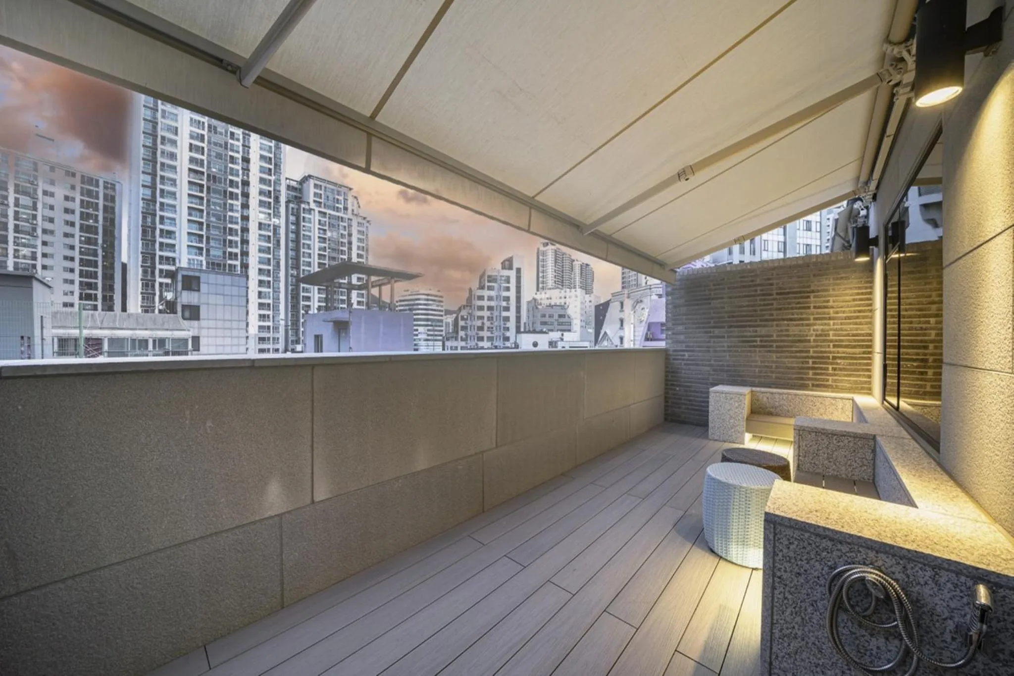 Balcony/Terrace in Haeundae The Van Hotel