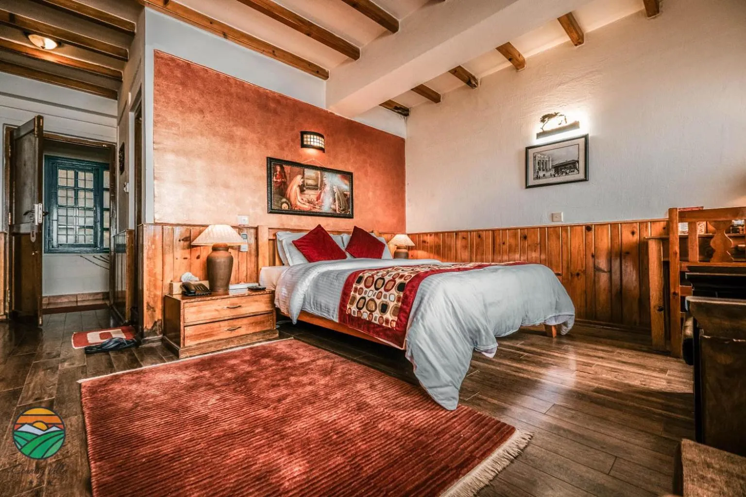 Bedroom, Bed in Hotel Country Villa
