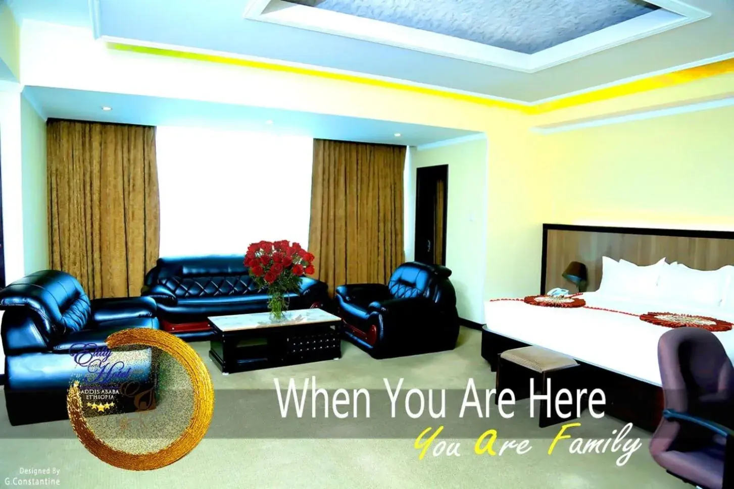 Bed in Elilly International Hotel Bed in Elilly International Hotel