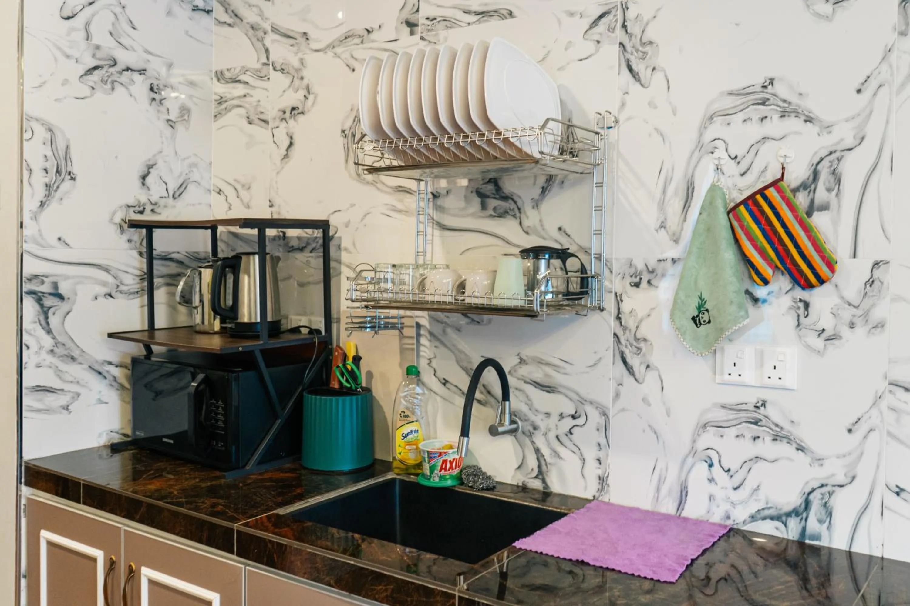 Kitchen or kitchenette in Hotel Lavie at Centrum