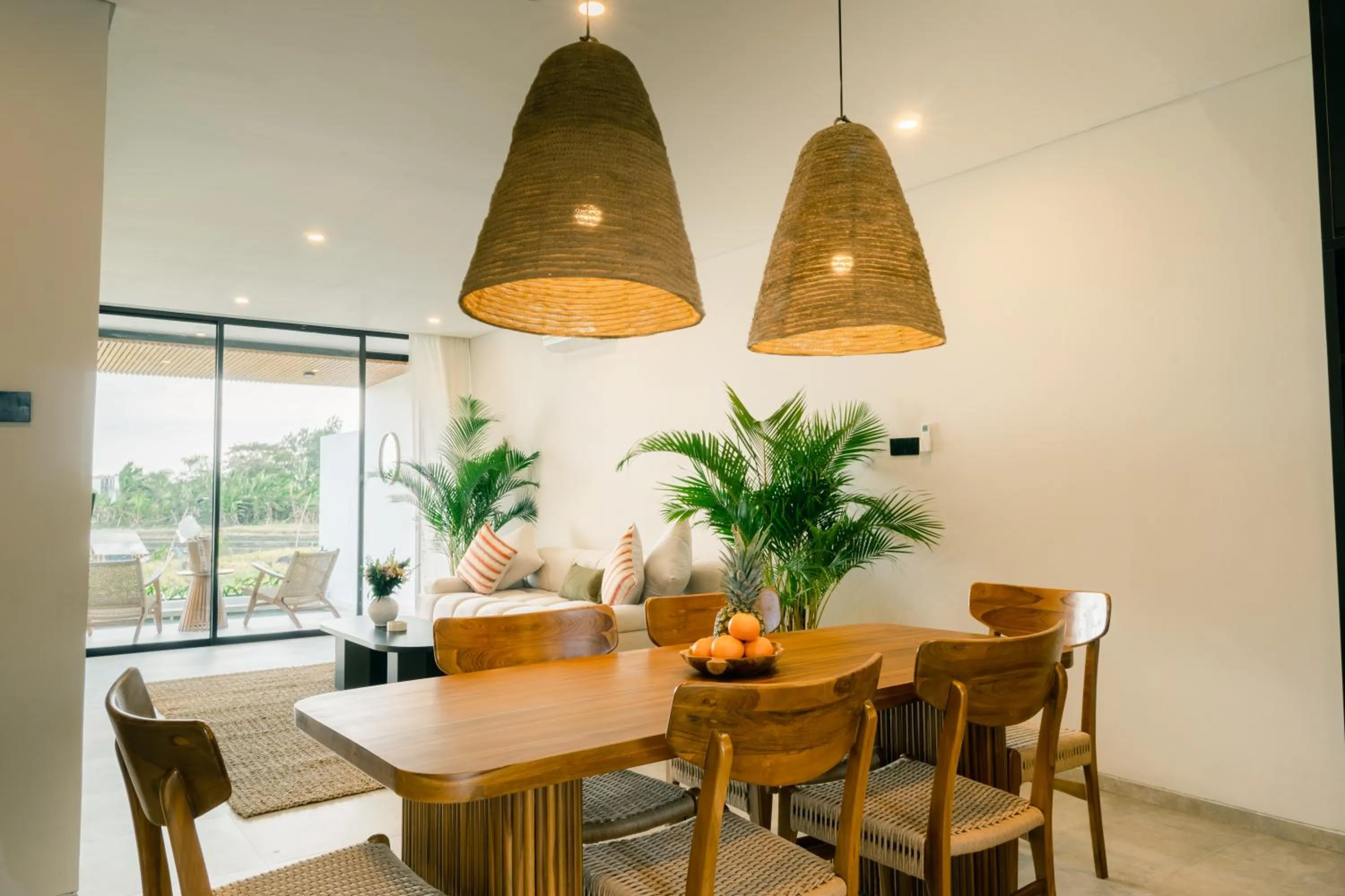 Living room in The Menuai Bali Villas Canggu