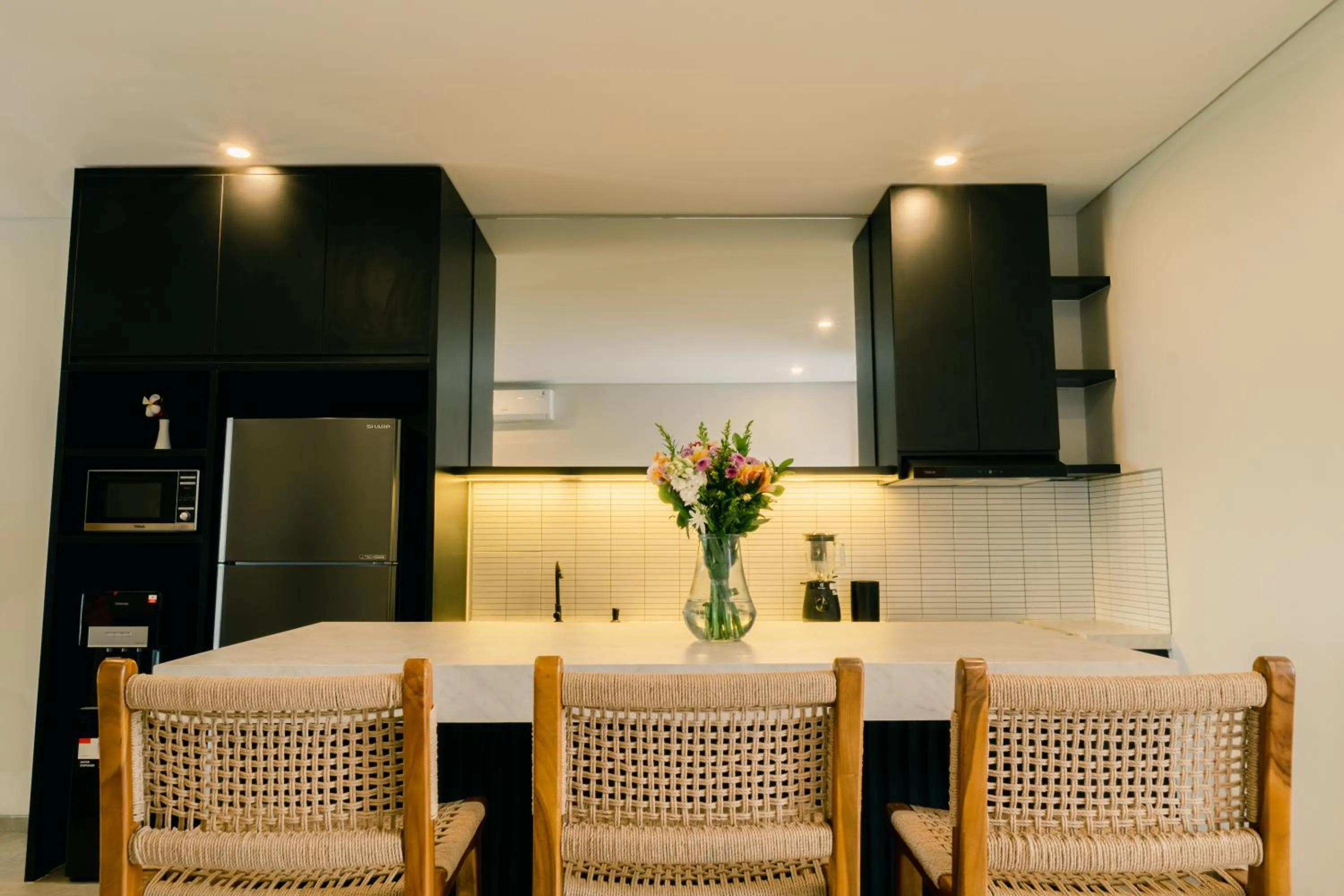 Dining area in The Menuai Bali Villas Canggu