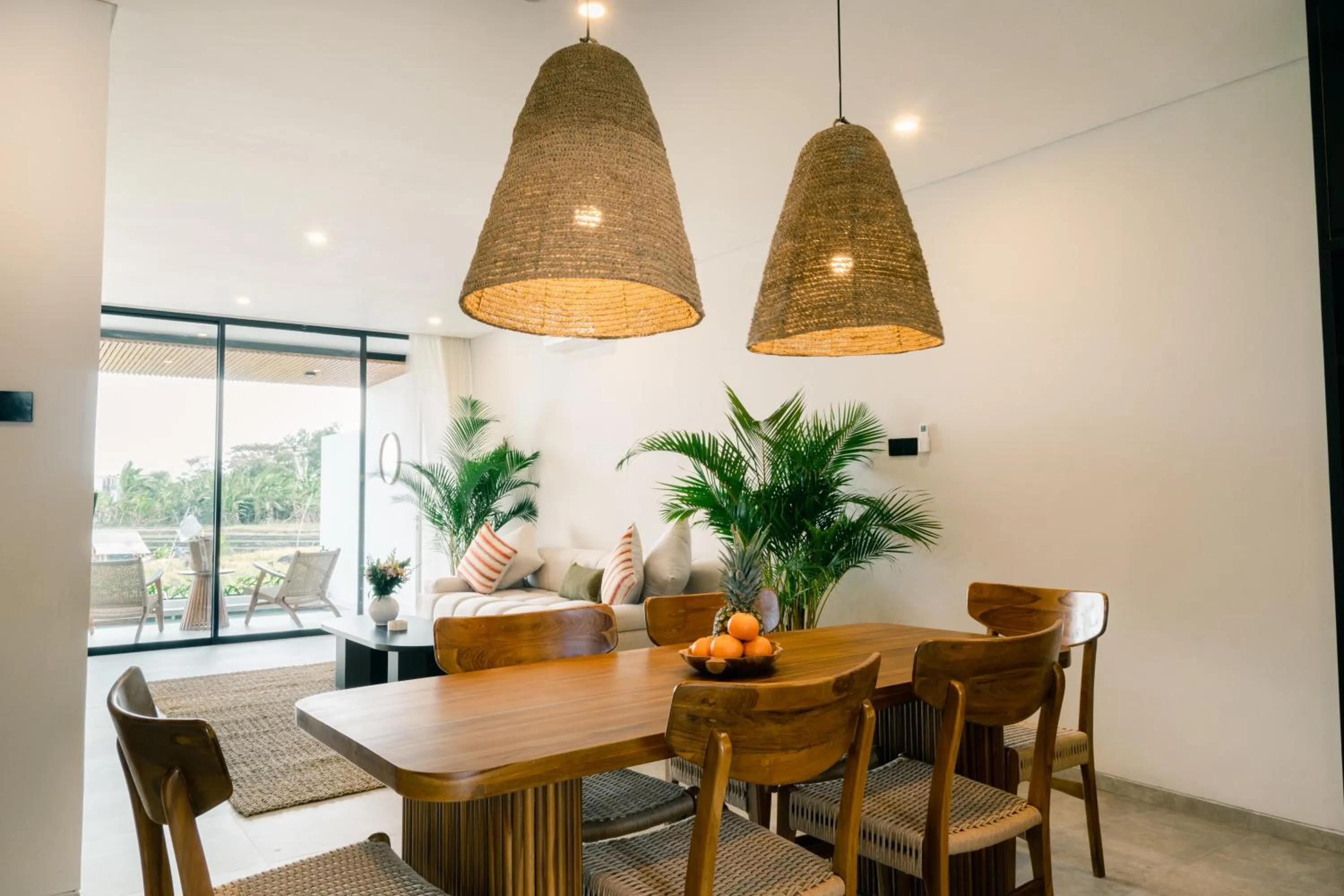 Living room in The Menuai Bali Villas Canggu