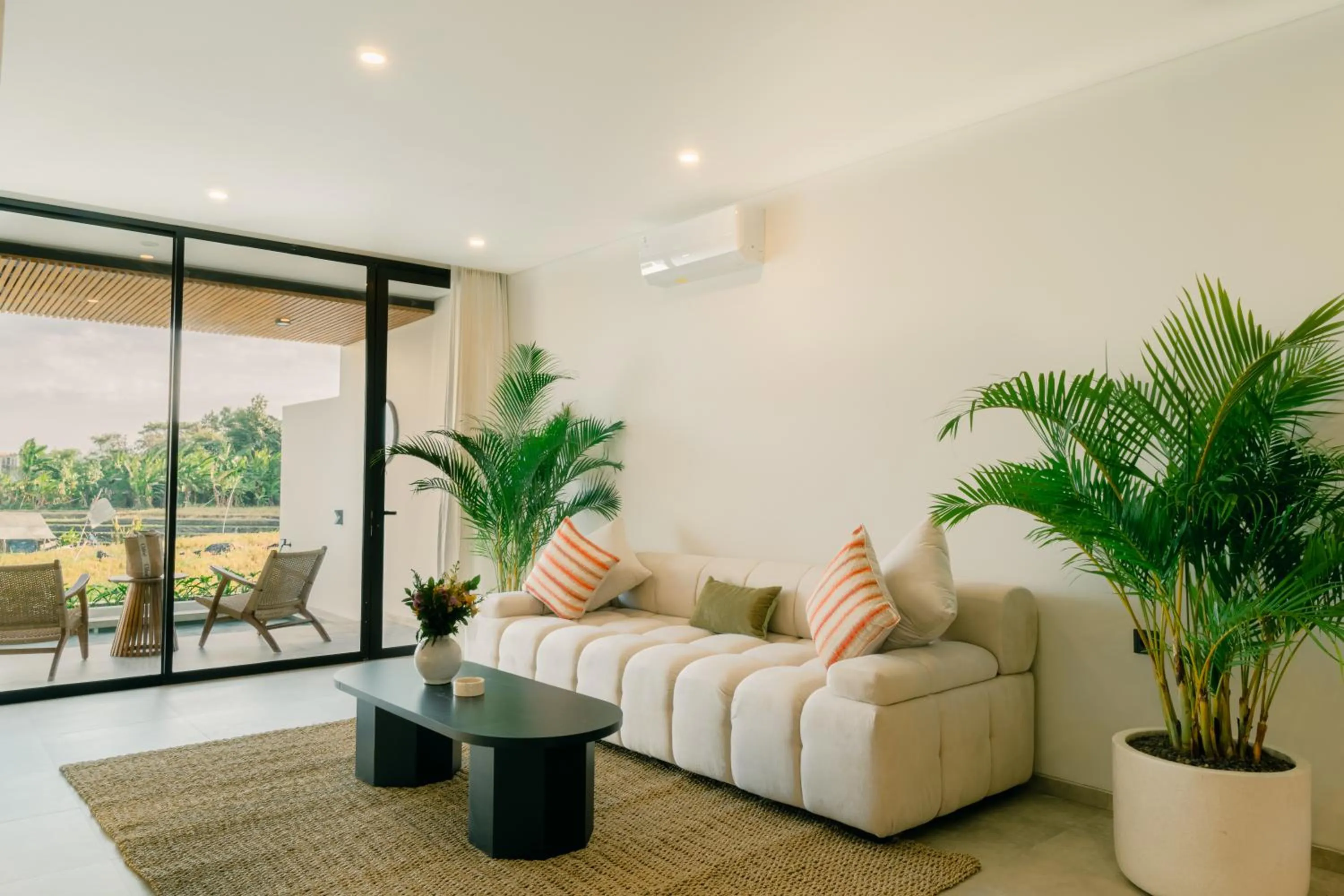 Living room in The Menuai Bali Villas Canggu